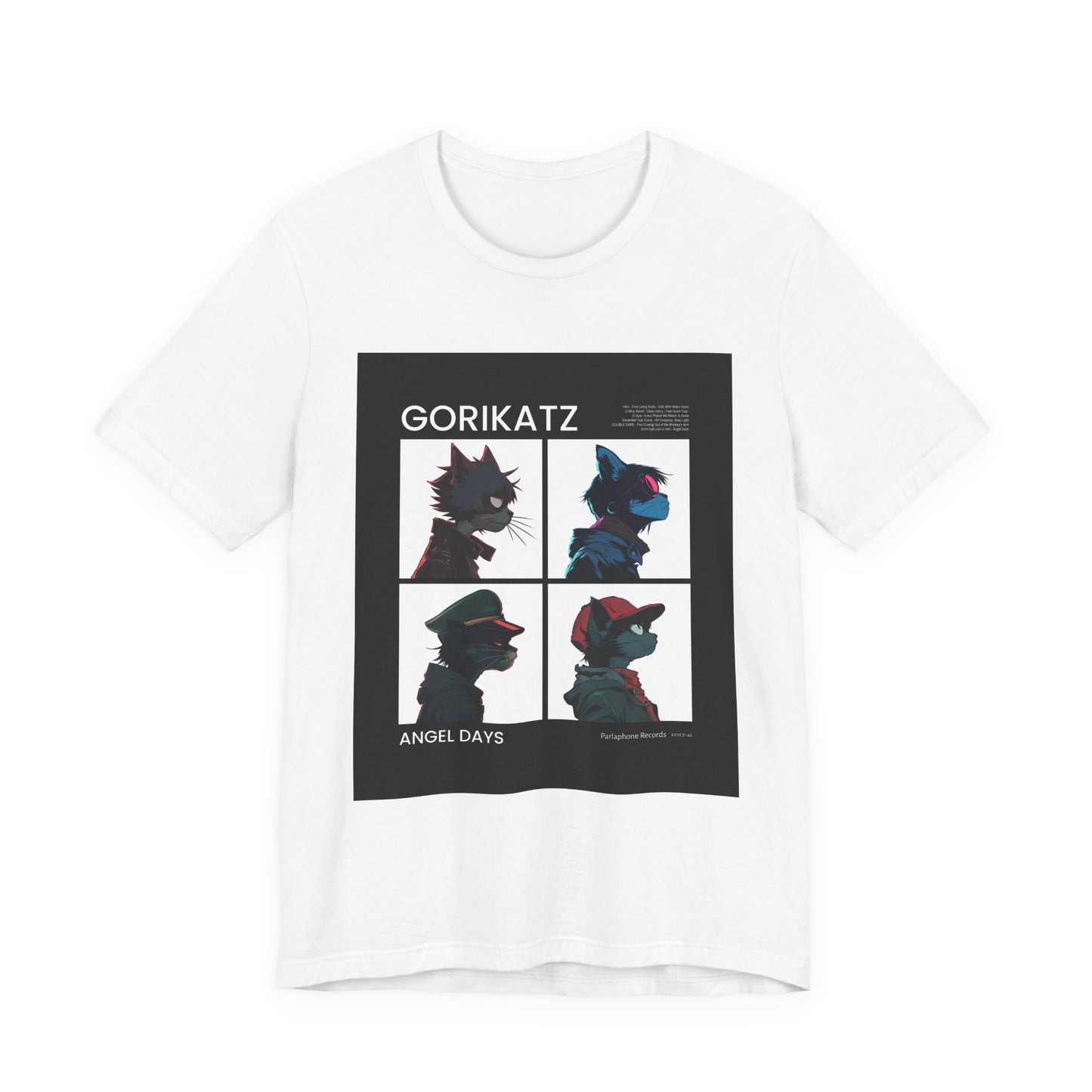 Gorikatz Art Tee | Unisex Jersey Short Sleeve Shirt, Trendy Graphic Top, Perfect for Casual Outings, Gift for Art Lovers, Angel Days Theme