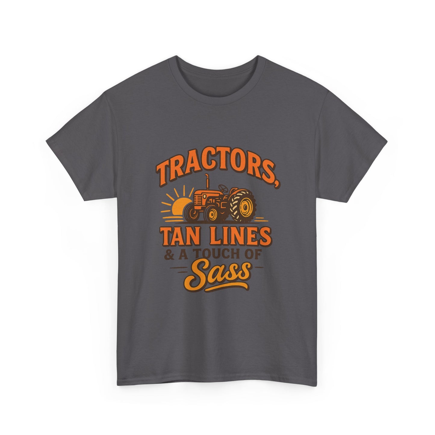 Tractor Sass Tee - Fun Farm Shirt for Country Lovers, Gift for Farmers, Summer Vibes.