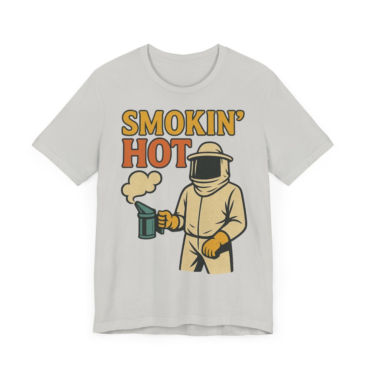 Smokin' Hot Bee Keeper Tee | Fun Graphic T-Shirt, Beekeeping Gift, Funny Summer Shirt.