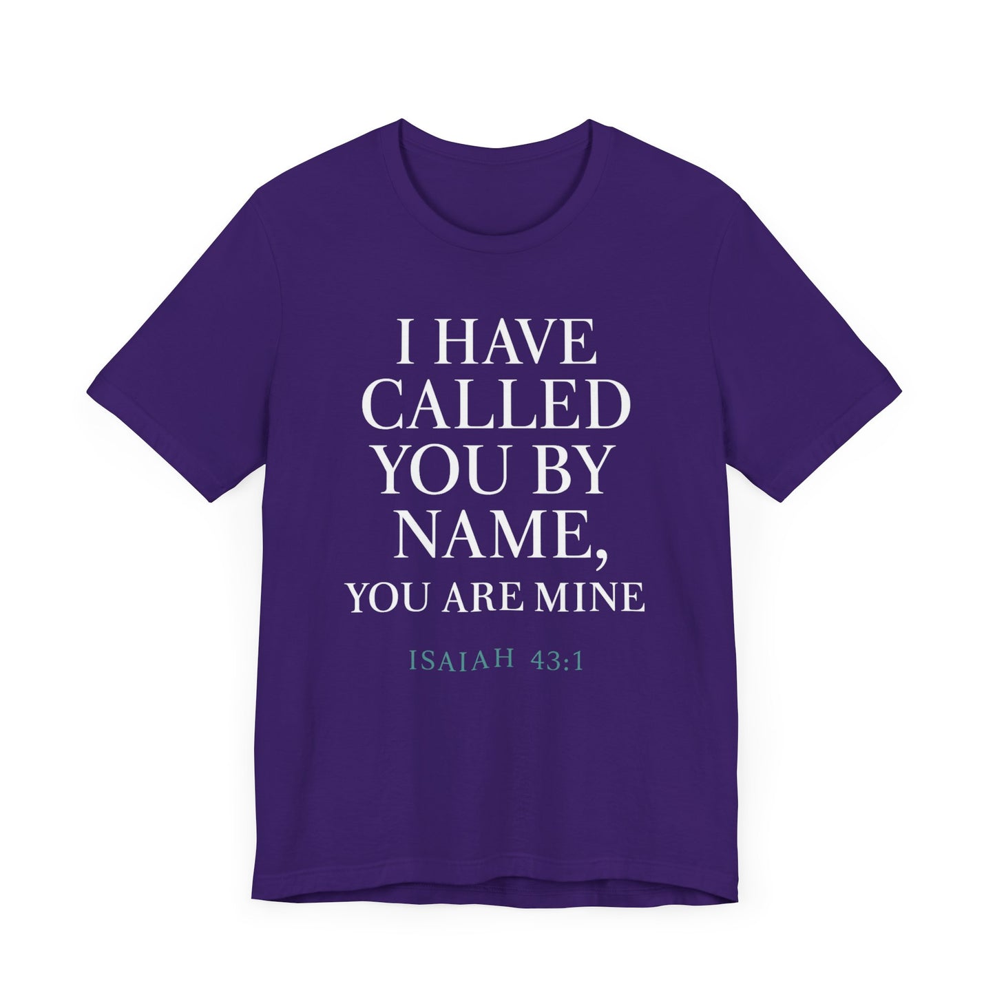 Personalized Faith Tee, Unisex Jersey Shirt, Religious Gift.