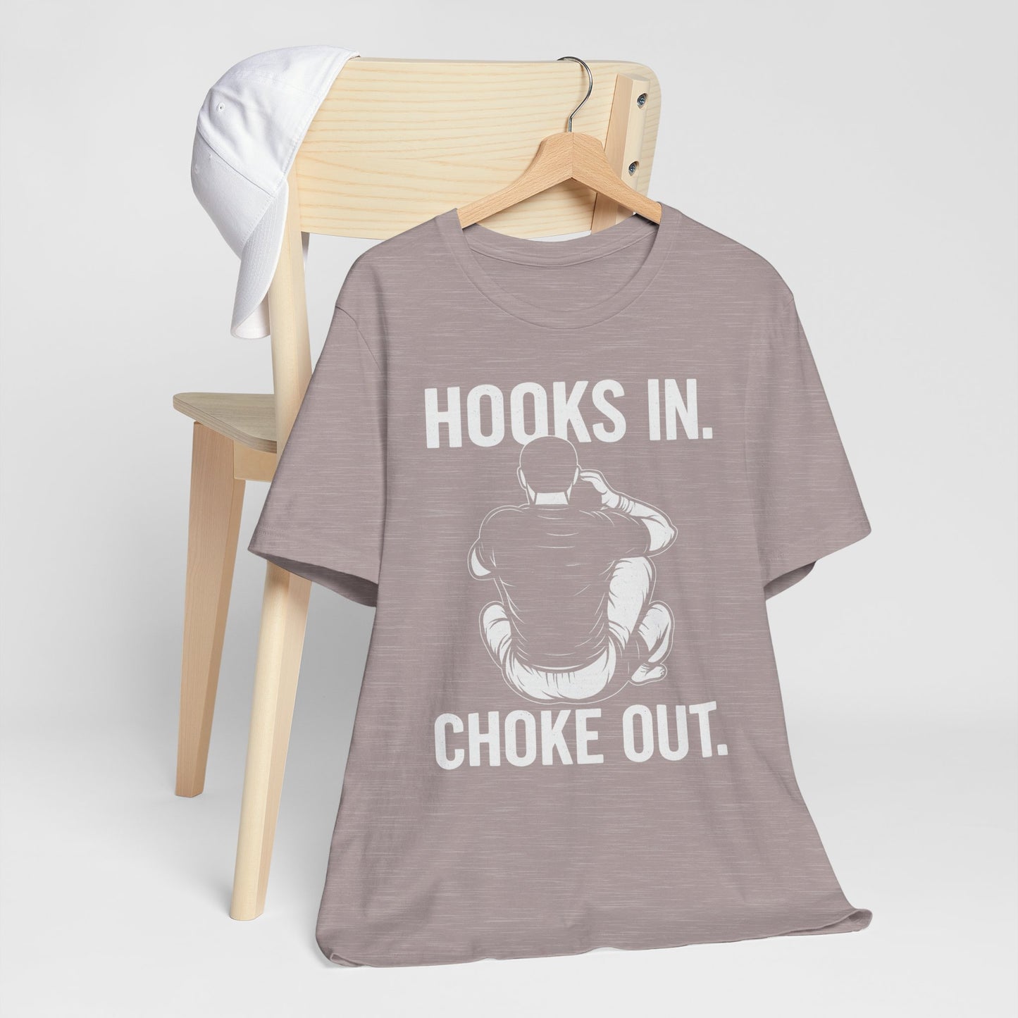 Unisex Fitness Motivational Tee, BJJ Choke, RNC.
