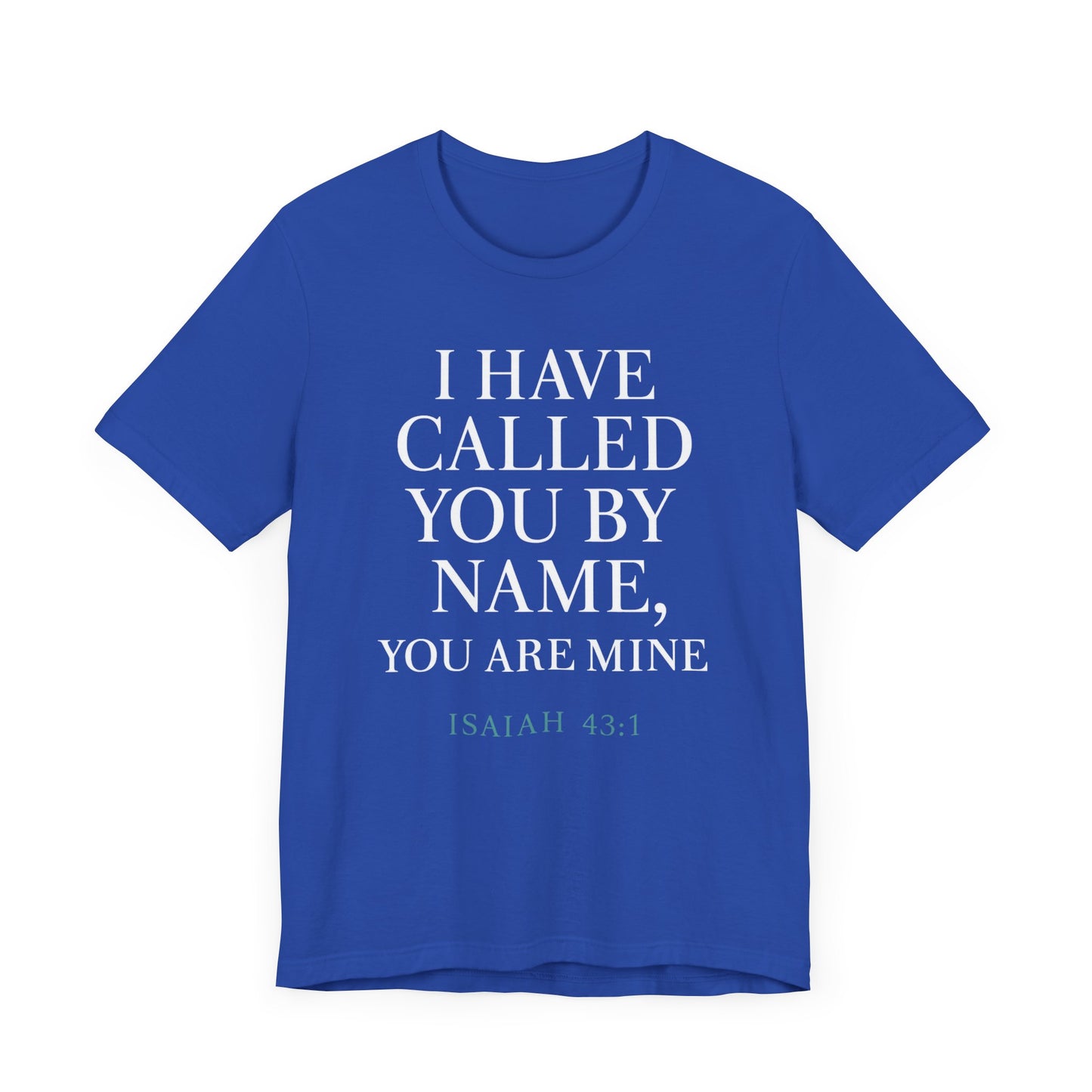 Personalized Faith Tee, Unisex Jersey Shirt, Religious Gift.