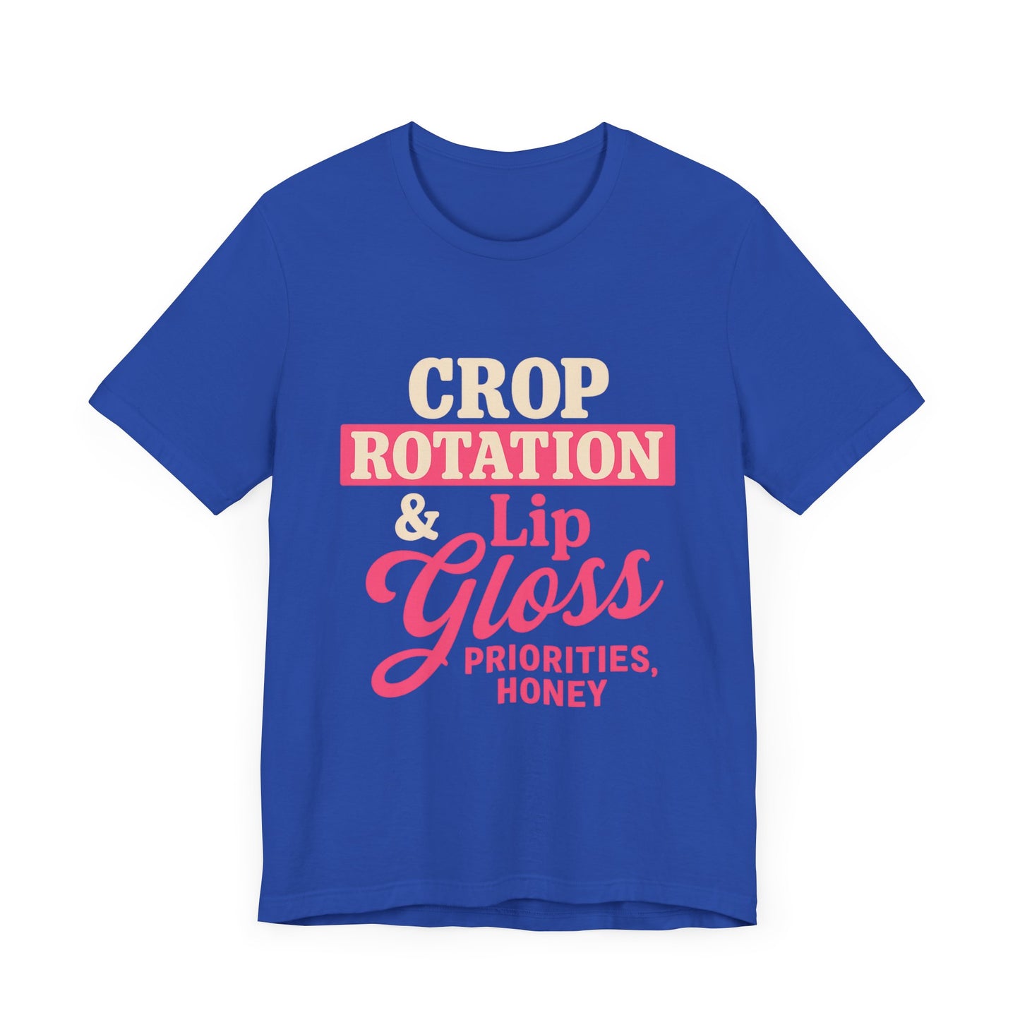 Crop Rotation & Lip Gloss Tee, Women's Farming Top.