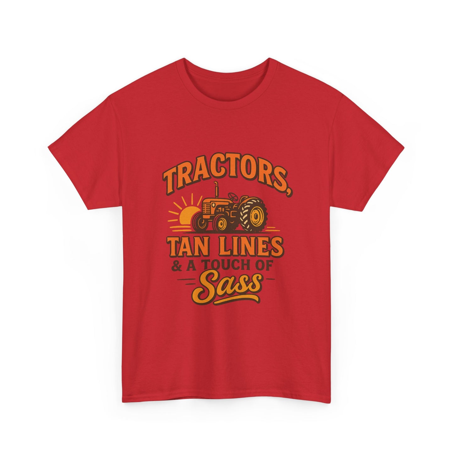 Tractor Sass Tee - Fun Farm Shirt for Country Lovers, Gift for Farmers, Summer Vibes.