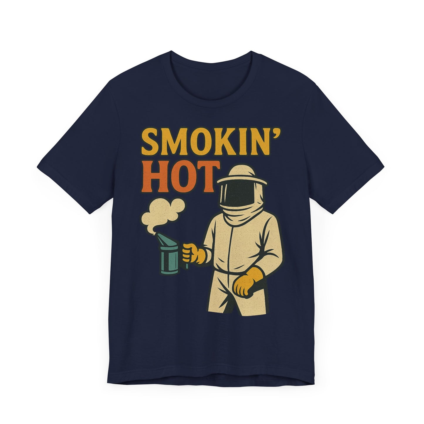 Smokin' Hot Bee Keeper Tee | Fun Graphic T-Shirt, Beekeeping Gift, Funny Summer Shirt.