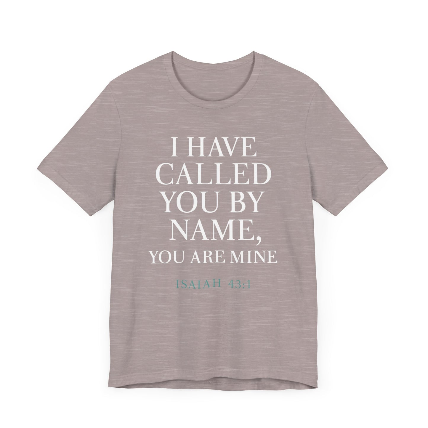 Personalized Faith Tee, Unisex Jersey Shirt, Religious Gift.