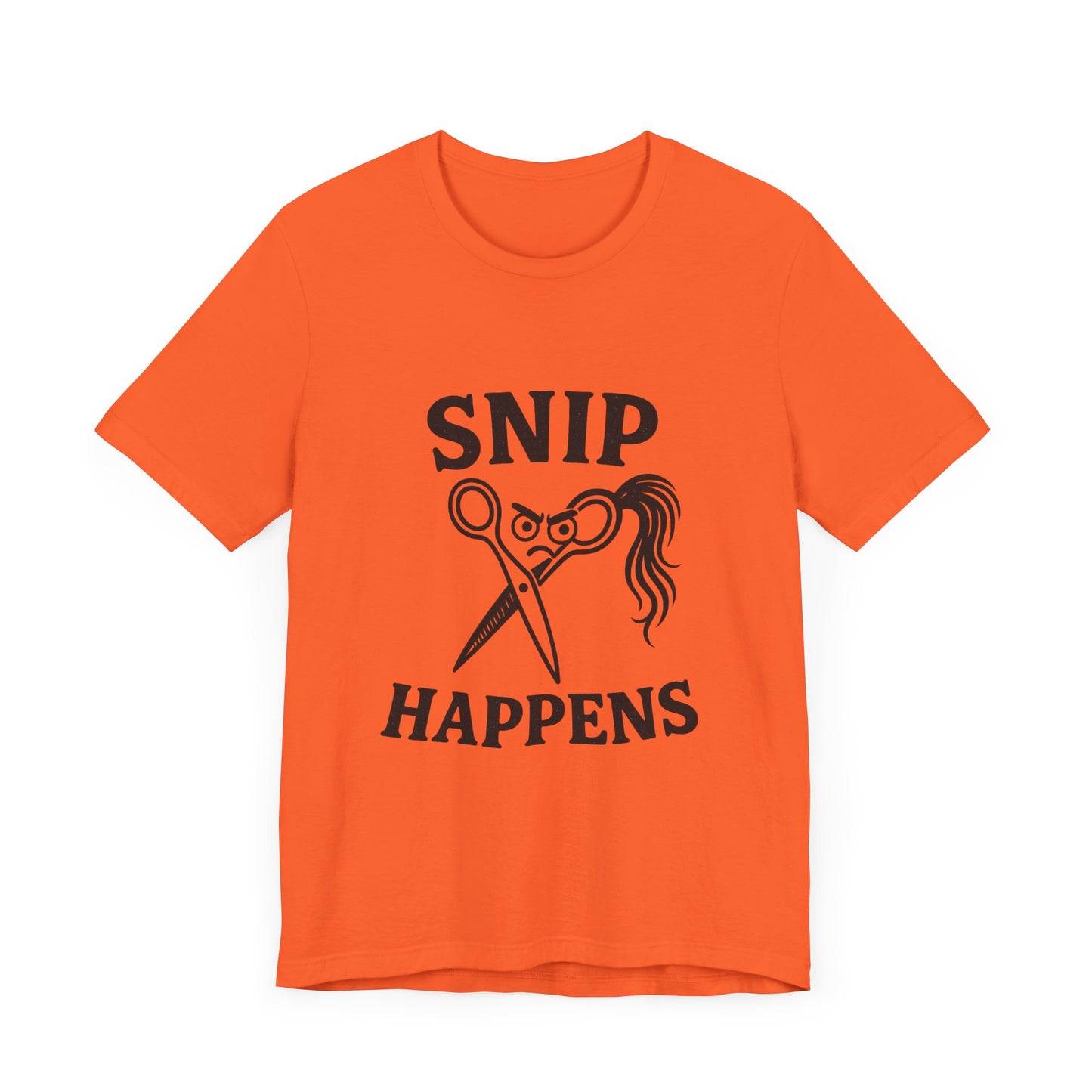 Funny Hair Stylist Tee, Snip Happens Shirt, Hairdresser Gift, Unisex Jersey Tee.