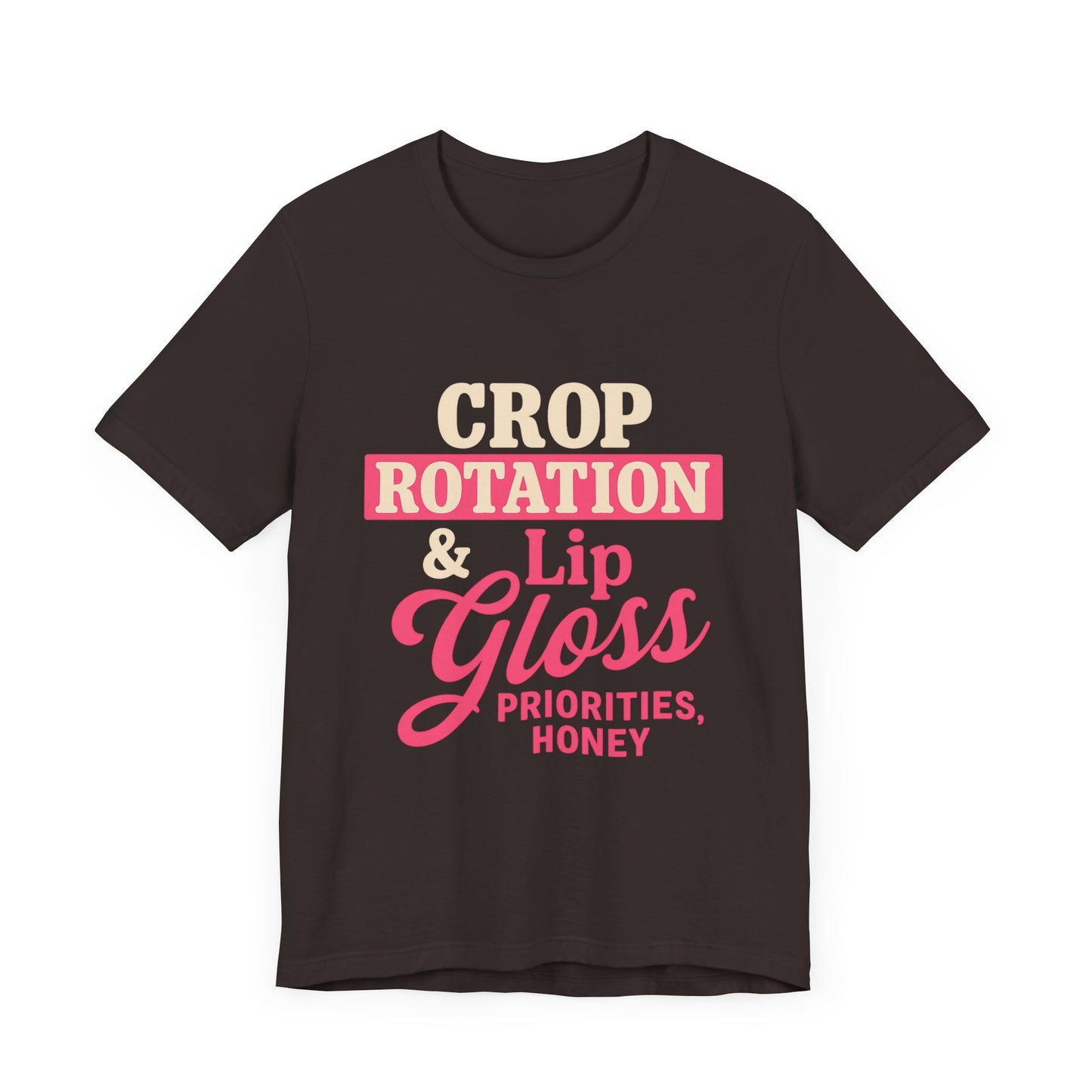 Crop Rotation & Lip Gloss Tee, Women's Farming Top.