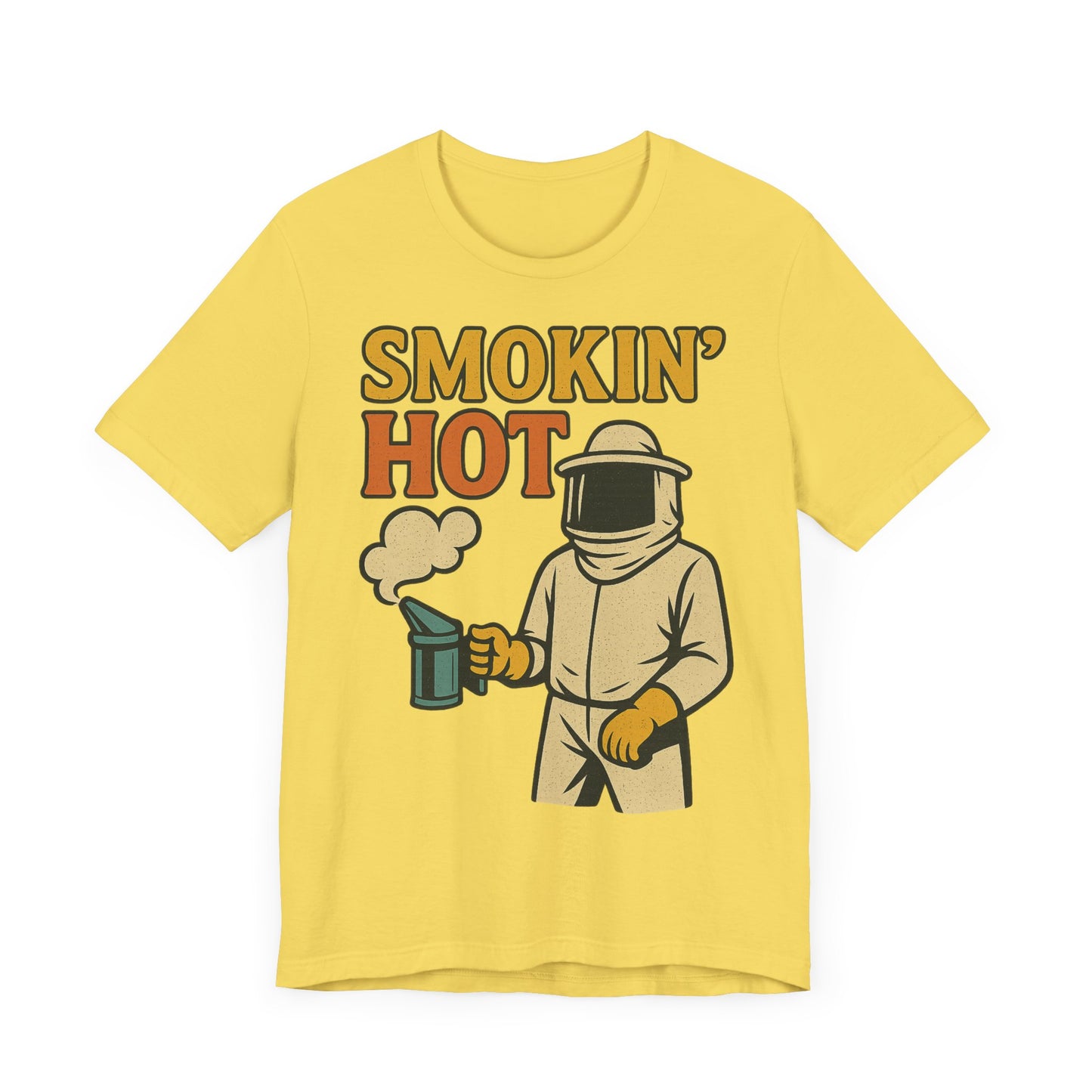 Smokin' Hot Bee Keeper Tee | Fun Graphic T-Shirt, Beekeeping Gift, Funny Summer Shirt.