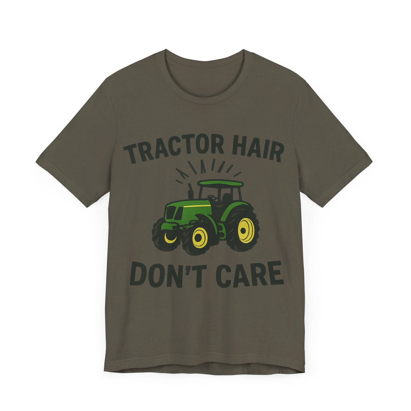 Tractor Hair Don't Care Tee, Unisex Farm Shirt, Country Life Apparel, Casual Summer Top.