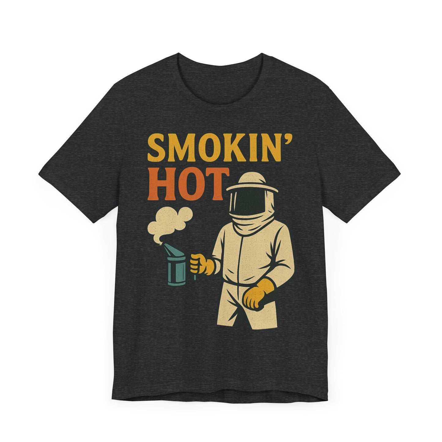 Smokin' Hot Bee Keeper Tee | Fun Graphic T-Shirt, Beekeeping Gift, Funny Summer Shirt.