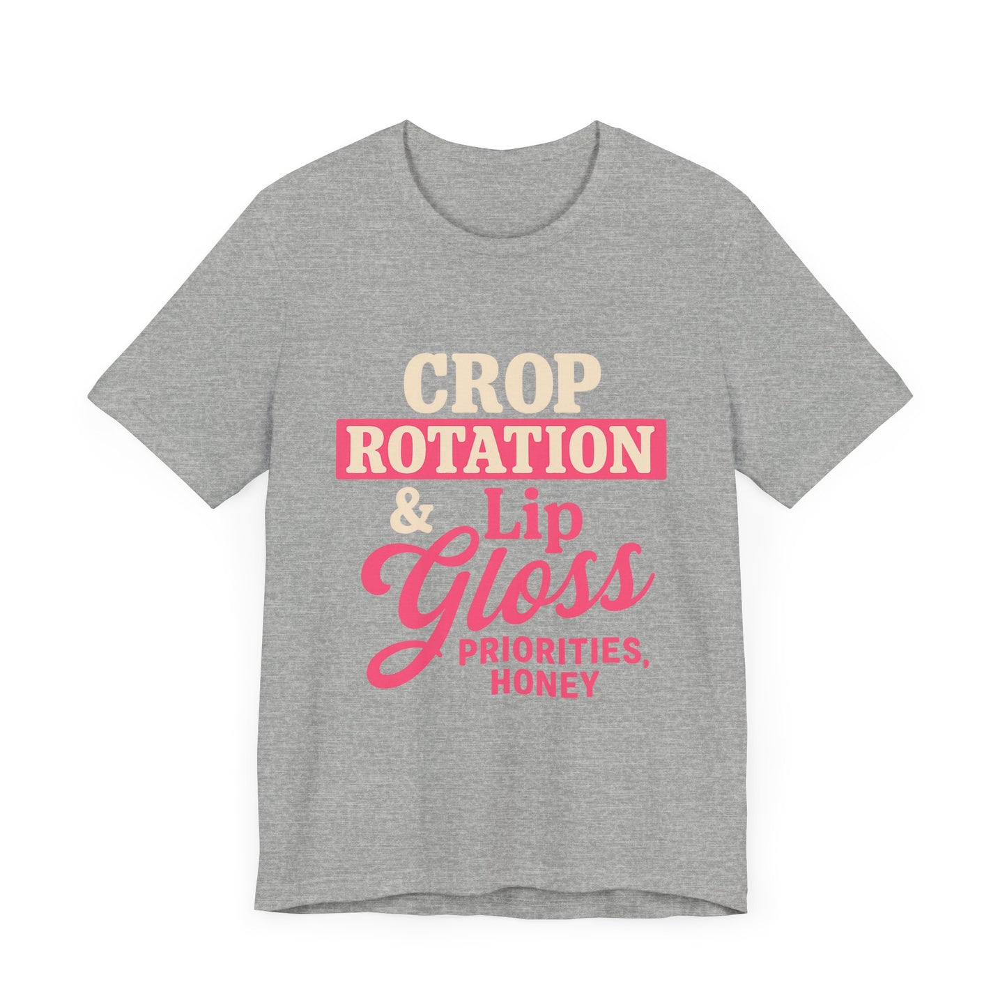 Crop Rotation & Lip Gloss Tee, Women's Farming Top.