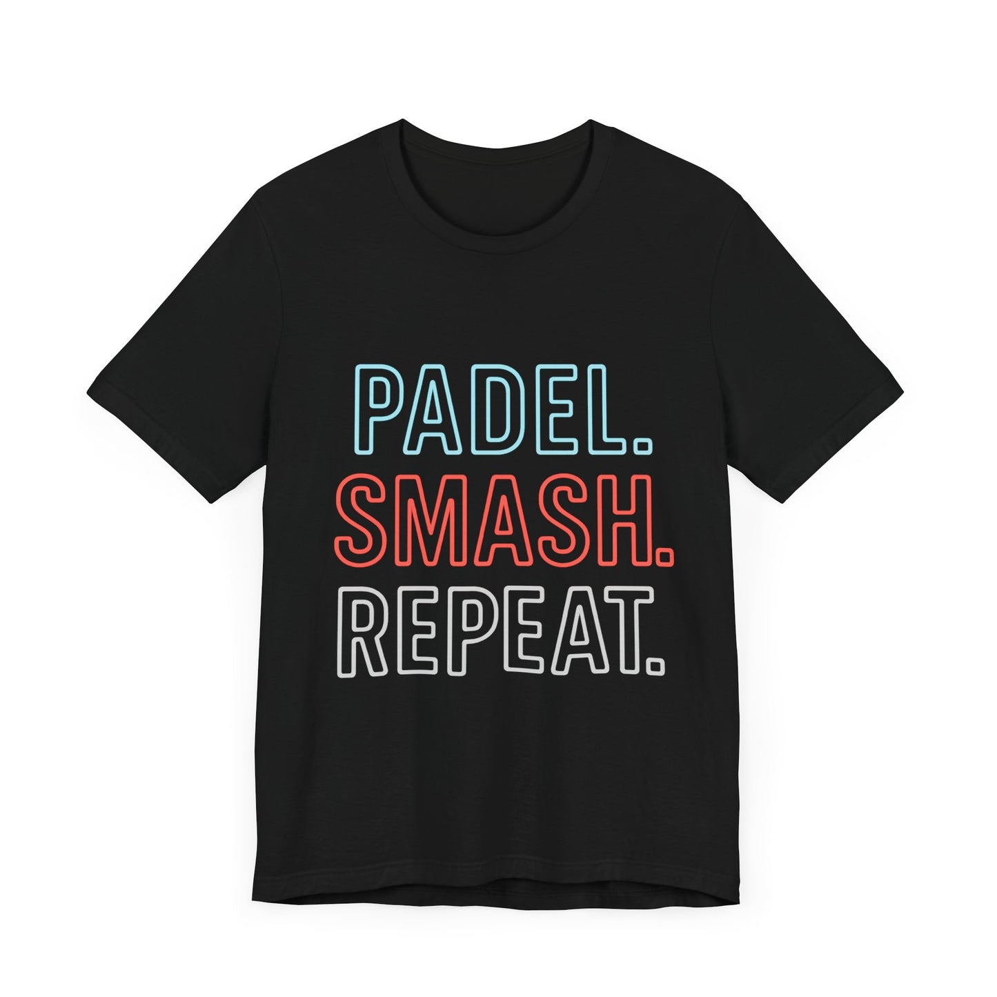 Padel Smash Repeat Tee, Unisex Jersey Short Sleeve T-Shirt.