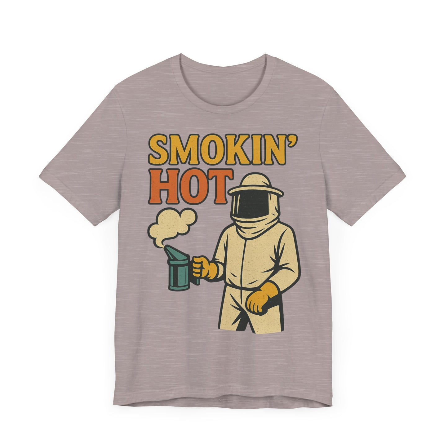 Smokin' Hot Bee Keeper Tee | Fun Graphic T-Shirt, Beekeeping Gift, Funny Summer Shirt.