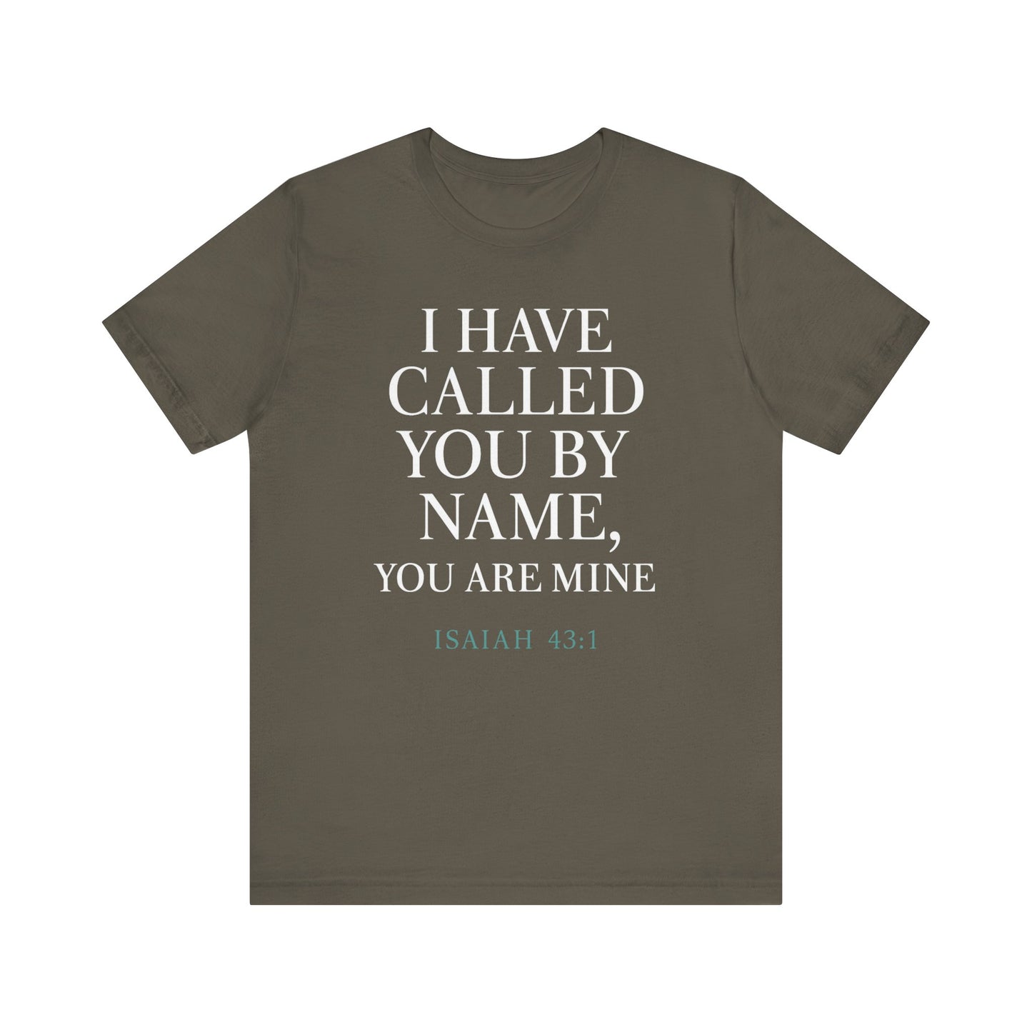 Personalized Faith Tee, Unisex Jersey Shirt, Religious Gift.