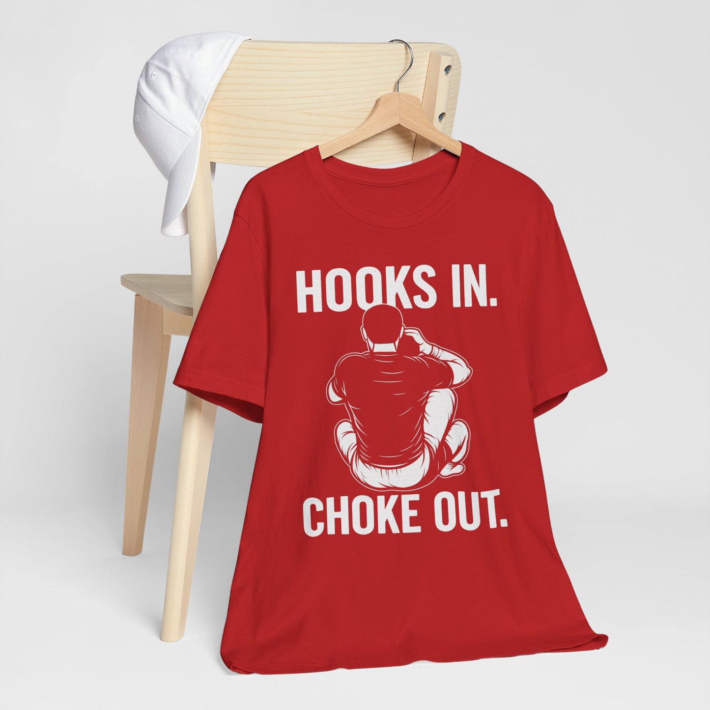 Unisex Fitness Motivational Tee, BJJ Choke, RNC.