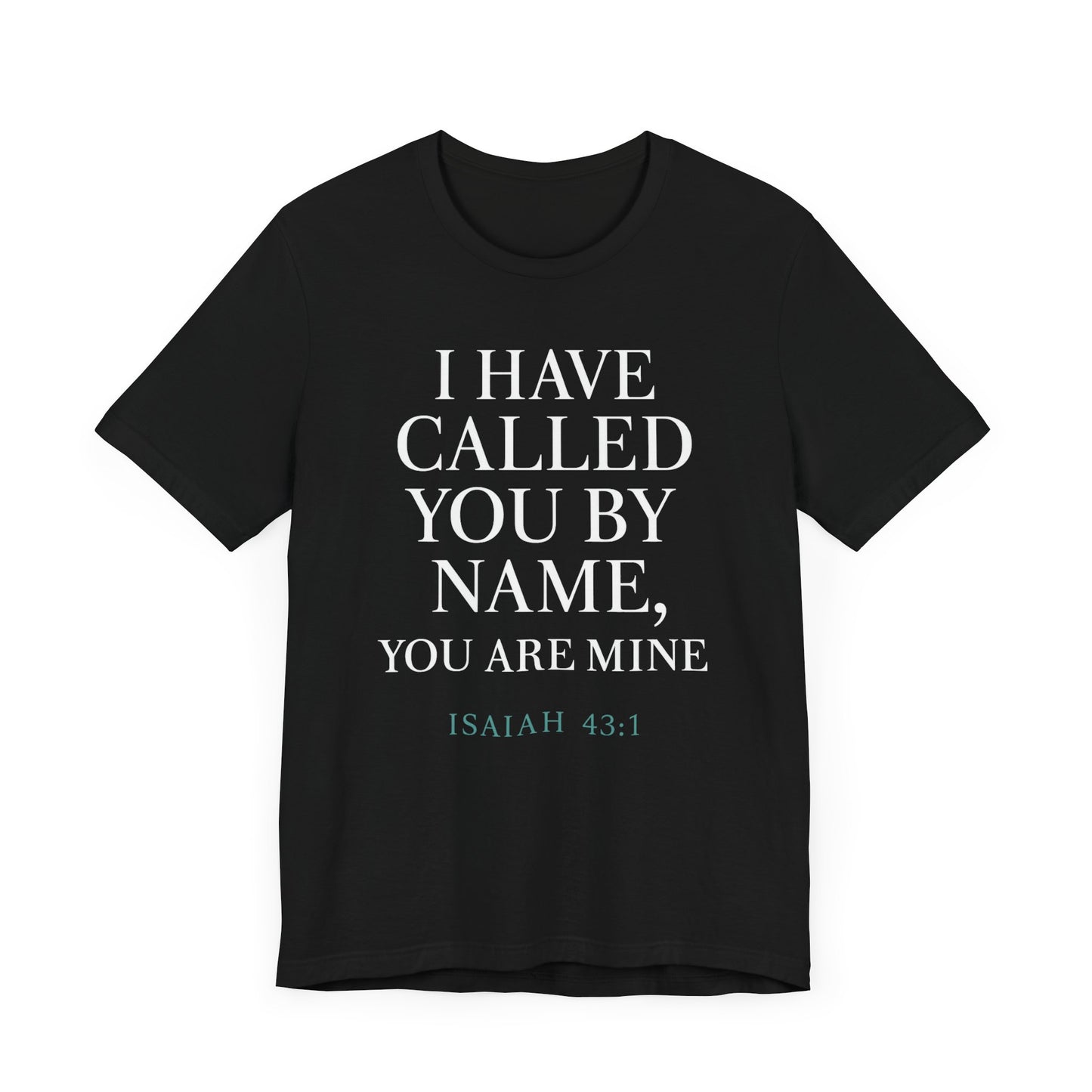 Personalized Faith Tee, Unisex Jersey Shirt, Religious Gift.