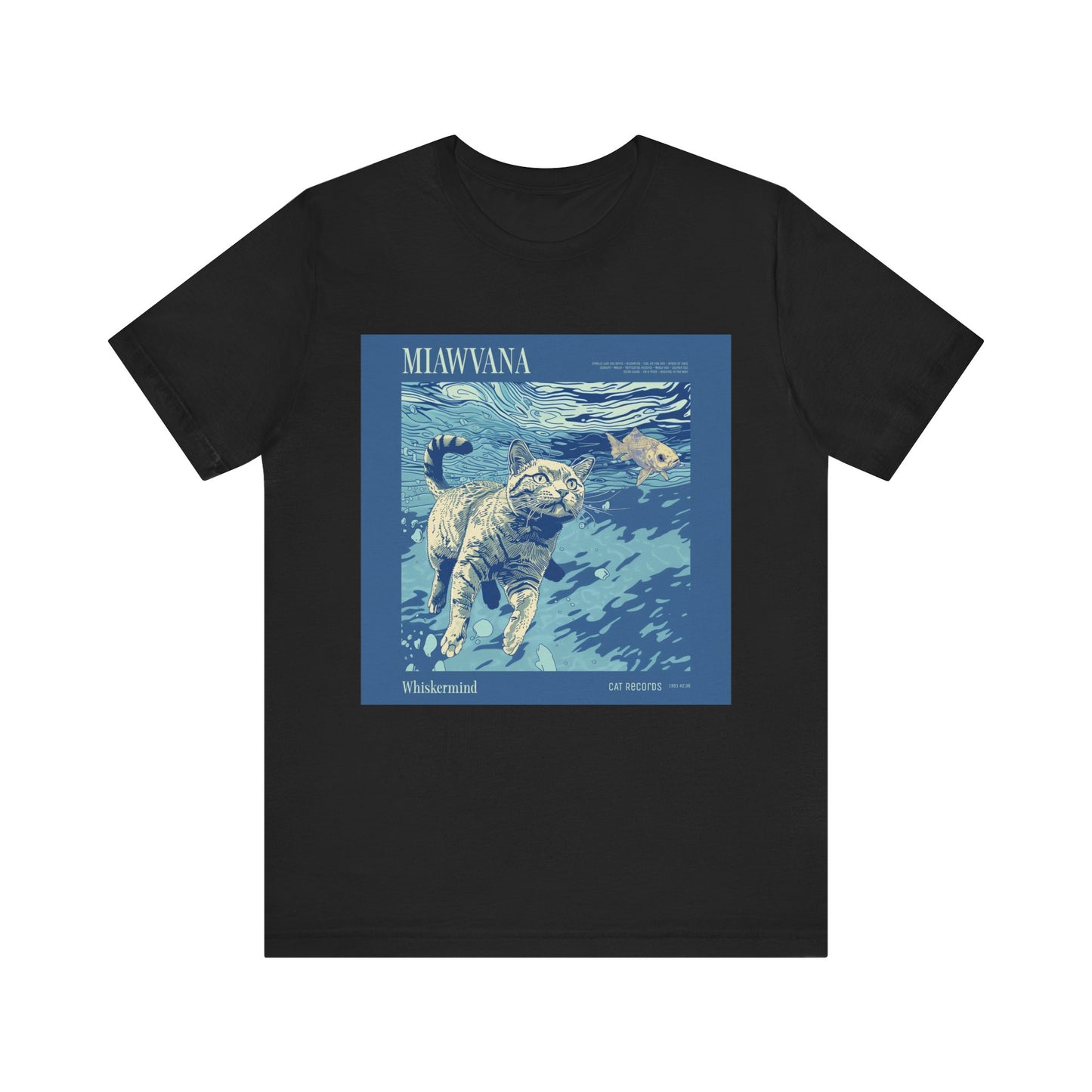 Vintage Cat Graphic Tee, Cool Retro Style T-Shirt,