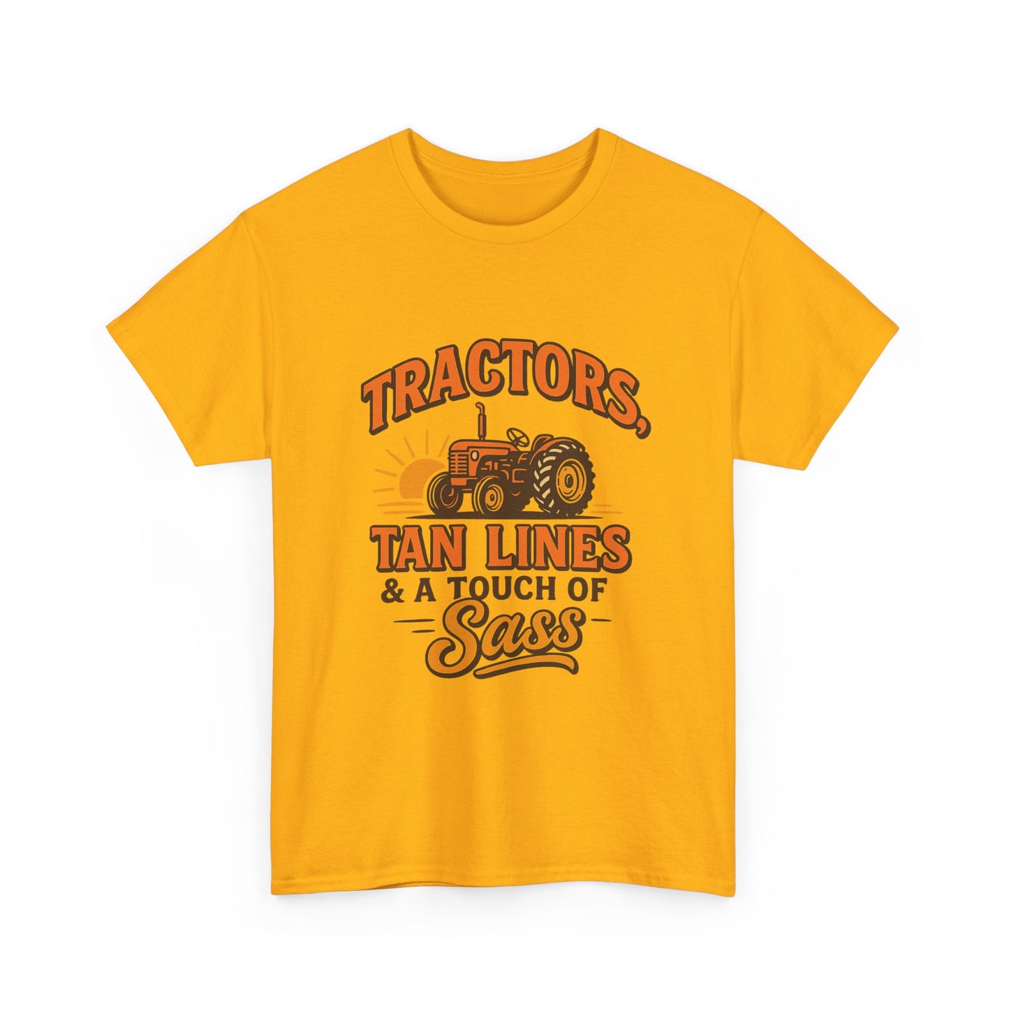 Tractor Sass Tee - Fun Farm Shirt for Country Lovers, Gift for Farmers, Summer Vibes.