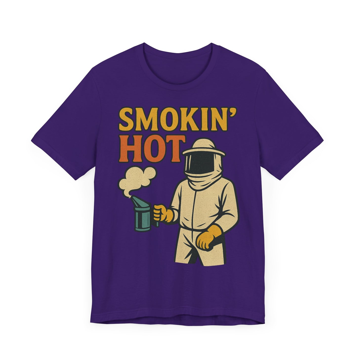 Smokin' Hot Bee Keeper Tee | Fun Graphic T-Shirt, Beekeeping Gift, Funny Summer Shirt.