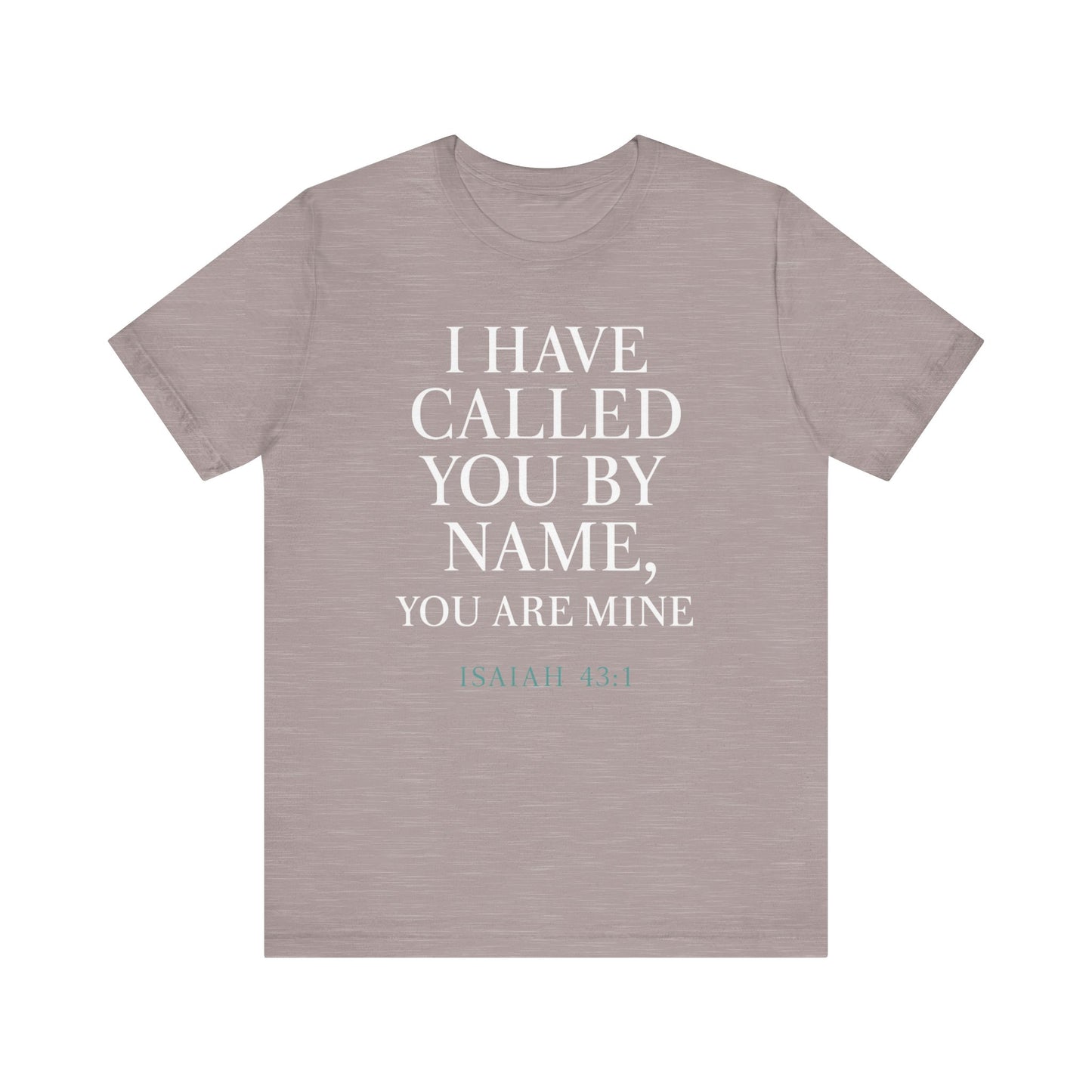 Personalized Faith Tee, Unisex Jersey Shirt, Religious Gift.