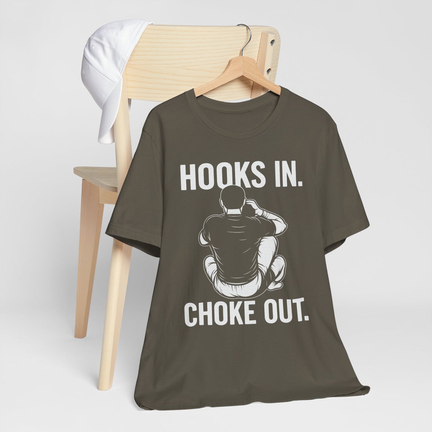 Unisex Fitness Motivational Tee, BJJ Choke, RNC.
