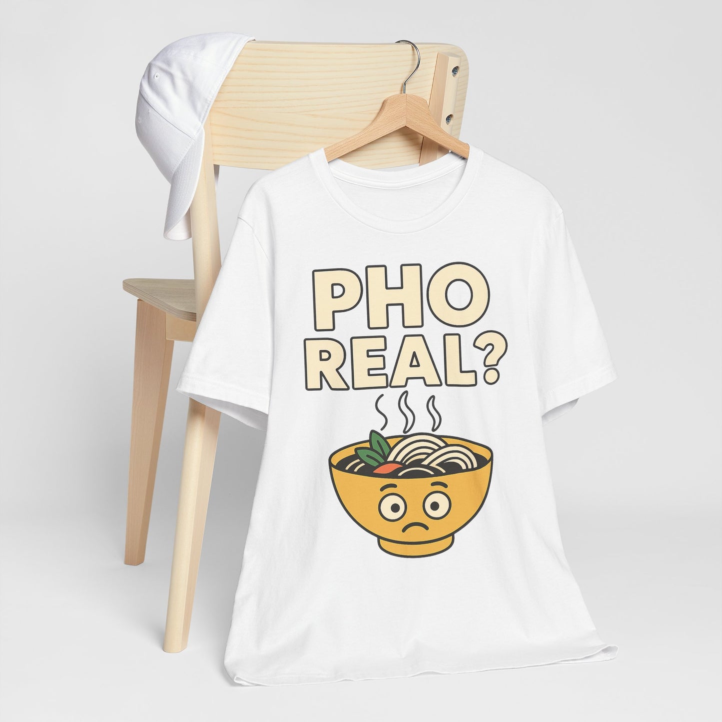 Funny Foodie Tee, Unisex Jersey Short Sleeve Tee, Pho Real Shirt.