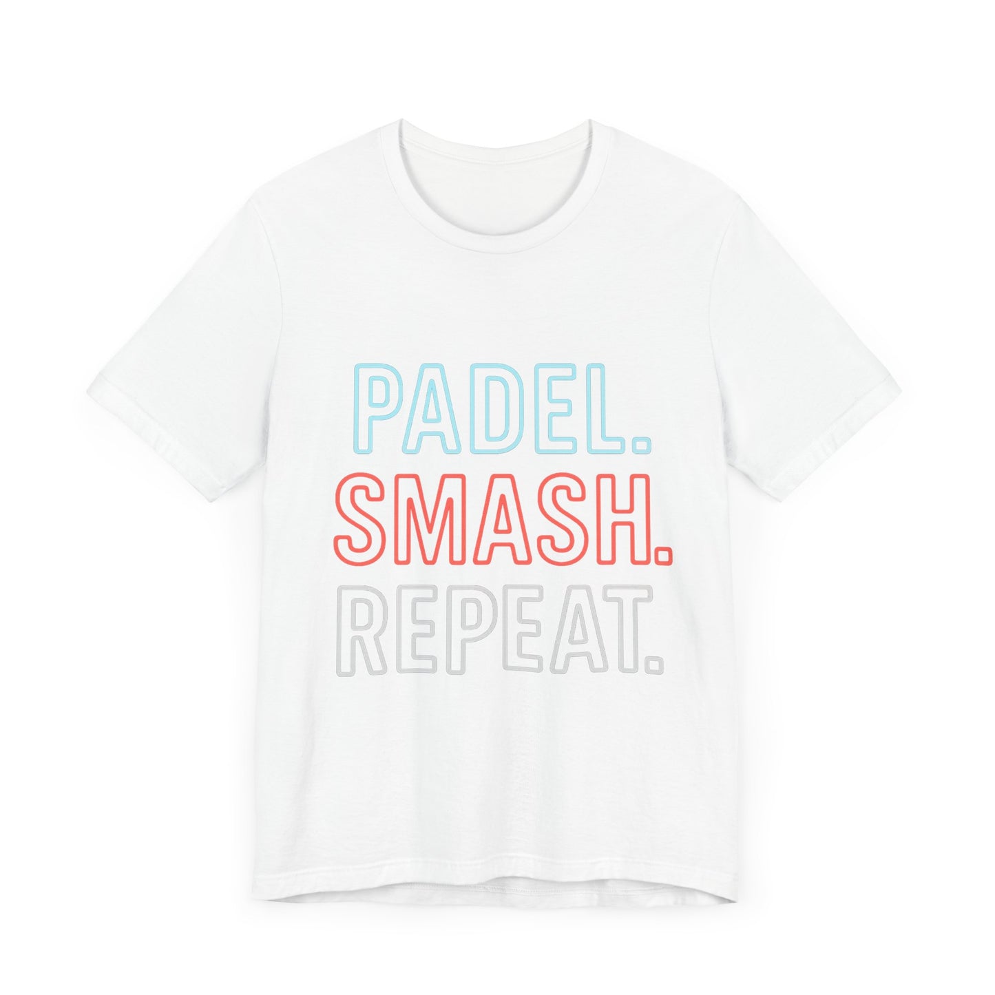 Padel Smash Repeat Tee, Unisex Jersey Short Sleeve T-Shirt.