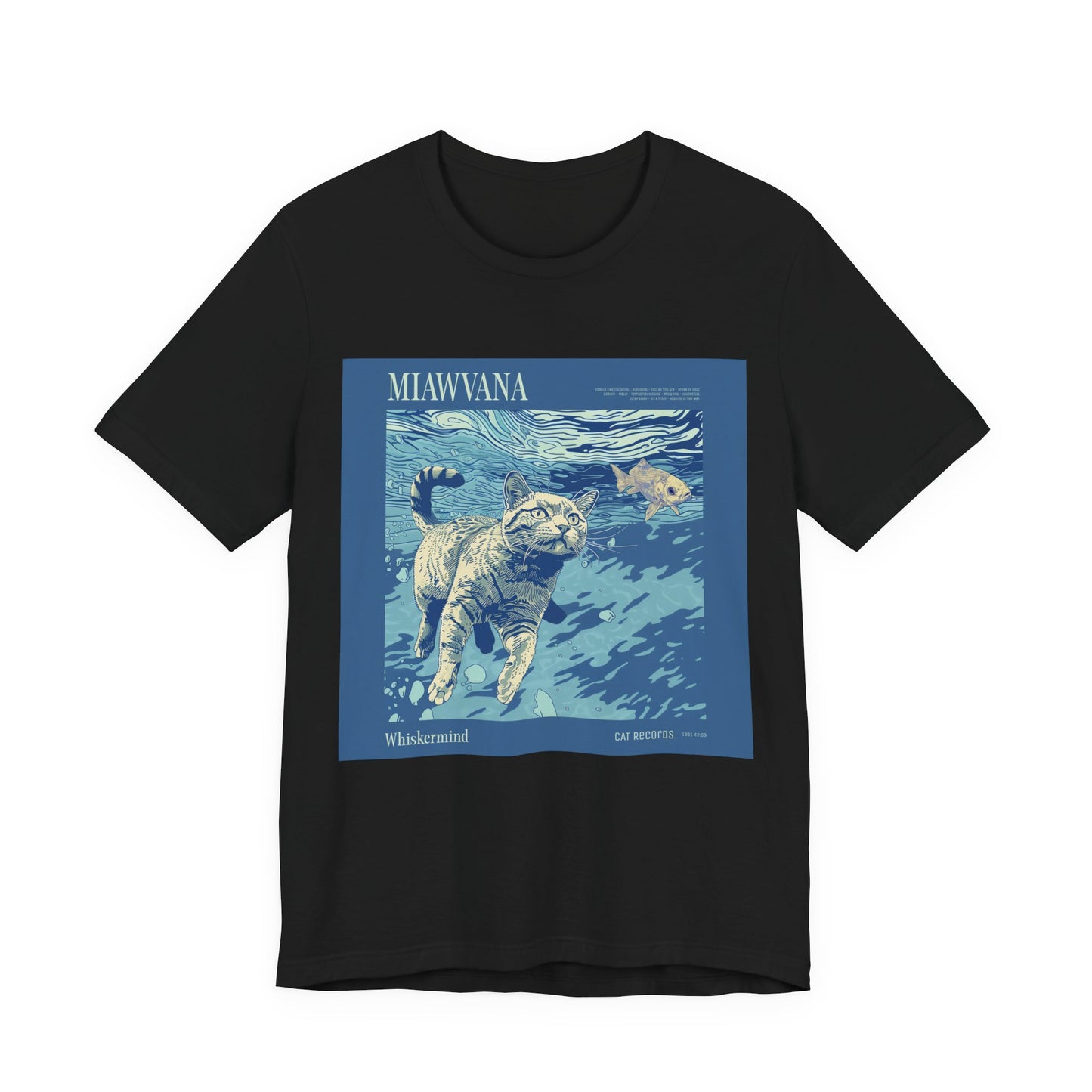 Vintage Cat Graphic Tee, Cool Retro Style T-Shirt,