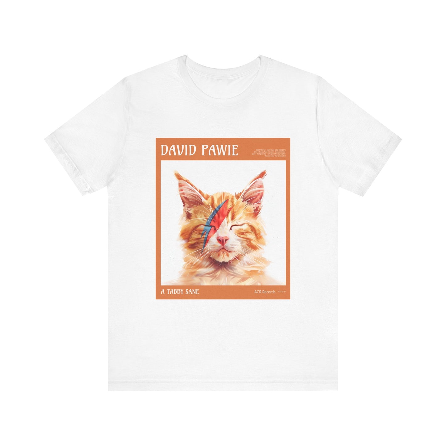 David Pawie Cat Art Tee, Funny Cat Shirt, Gift for Cat Lovers, Unique Pet Tee, Quirky Cat Lover Apparel