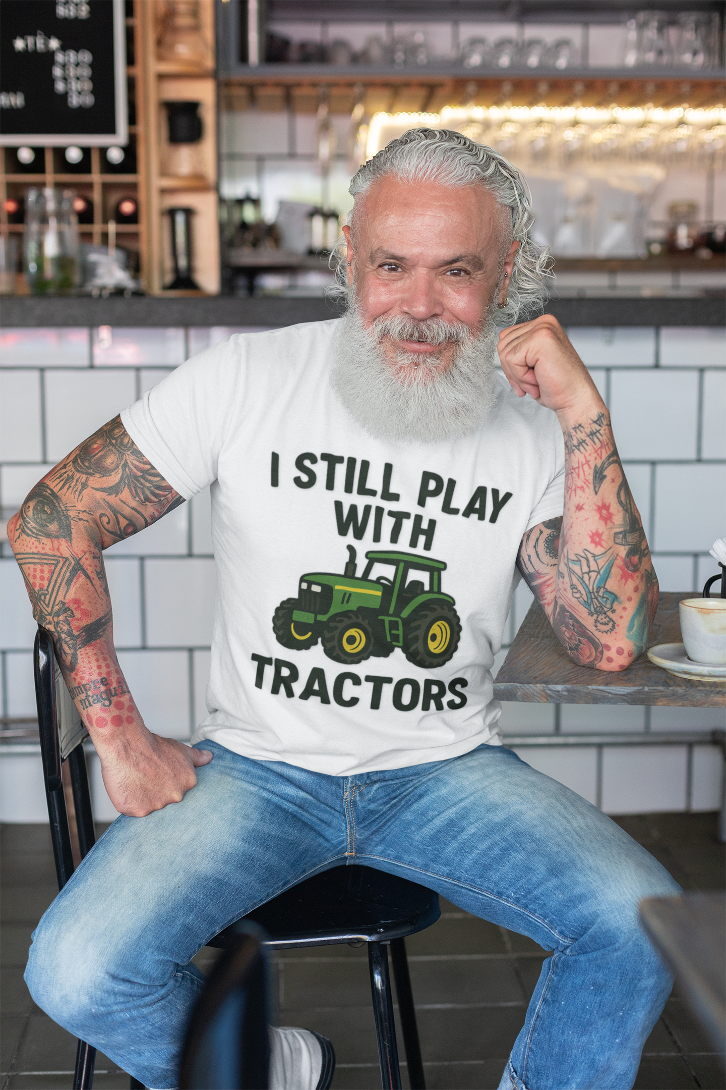 Playful Tractor Tee - Perfect for Kids, Gifts, Birthday, Farm Lovers, Summer Fun