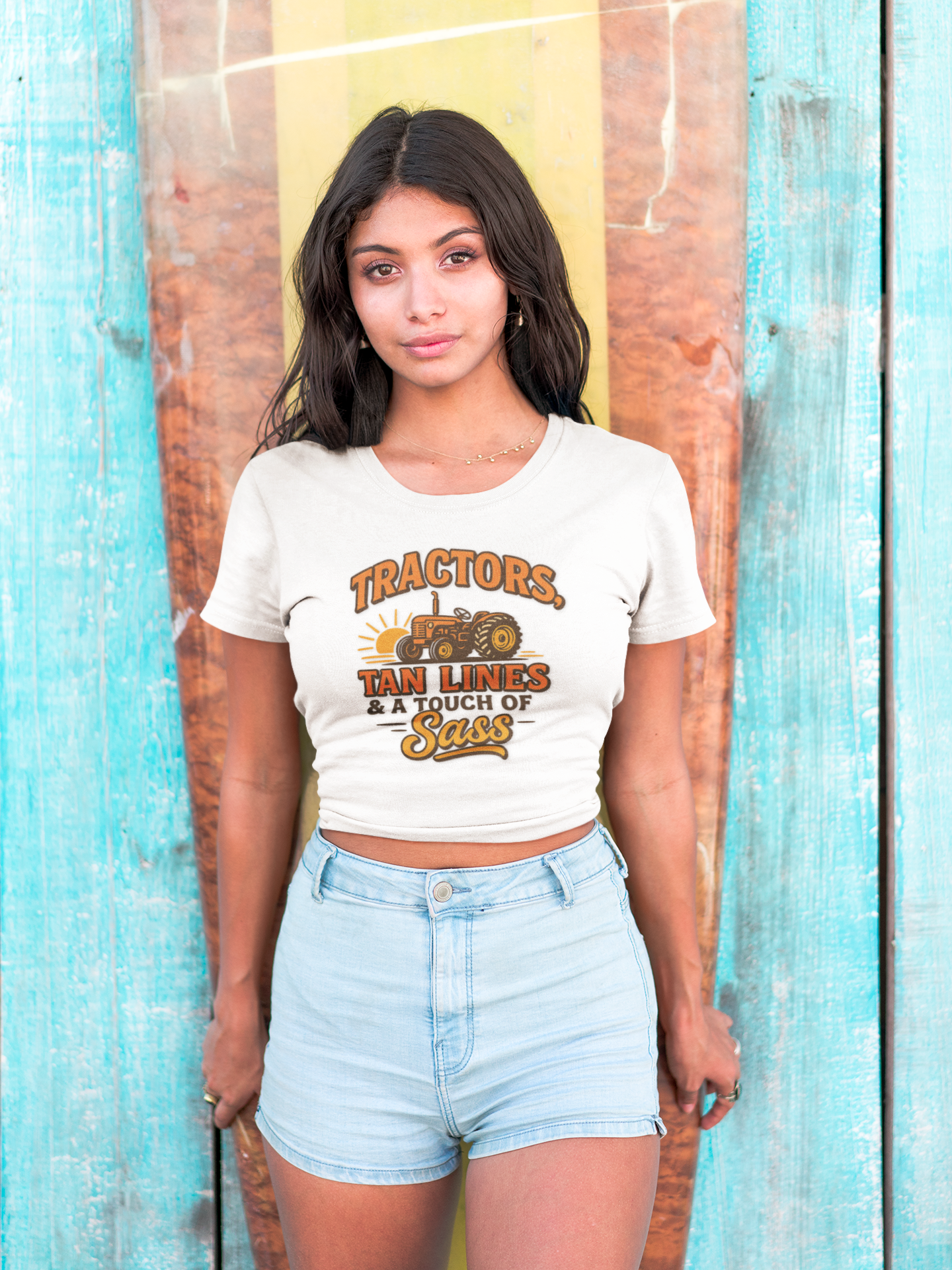 Tractor Sass Tee - Fun Farm Shirt for Country Lovers, Gift for Farmers, Summer Vibes.