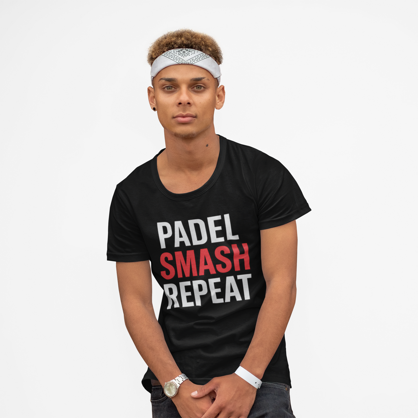 Padel Smash Repeat Tee - Casual Sportswear, Perfect Gift for Athletes, Birthday Apparel.
