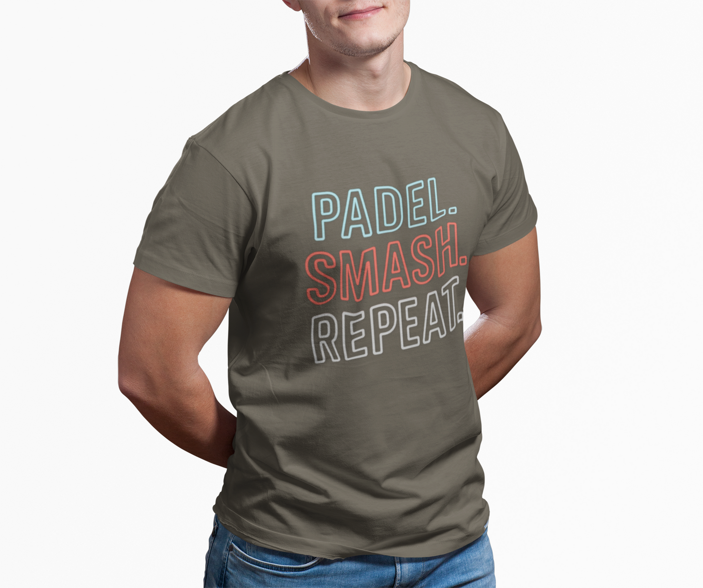 Padel Smash Repeat Tee, Unisex Jersey Short Sleeve T-Shirt.