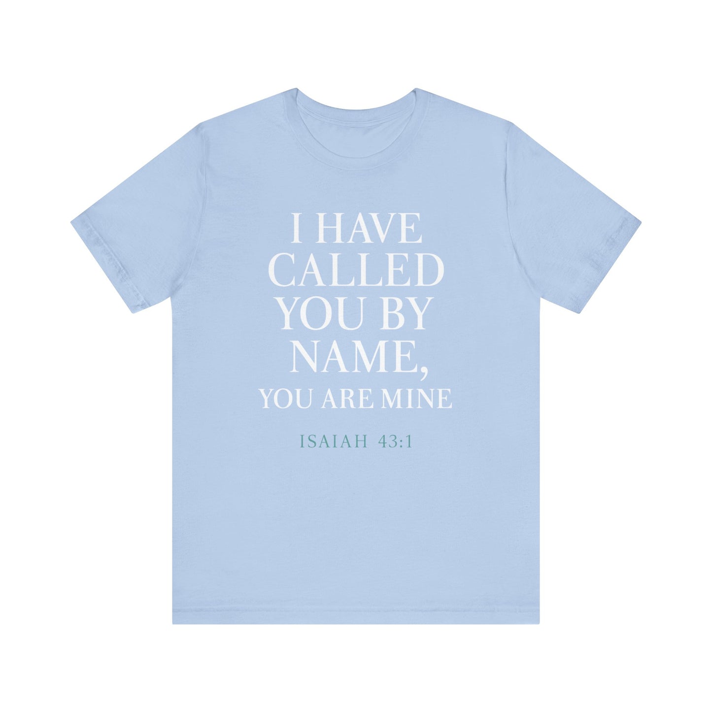 Personalized Faith Tee, Unisex Jersey Shirt, Religious Gift.
