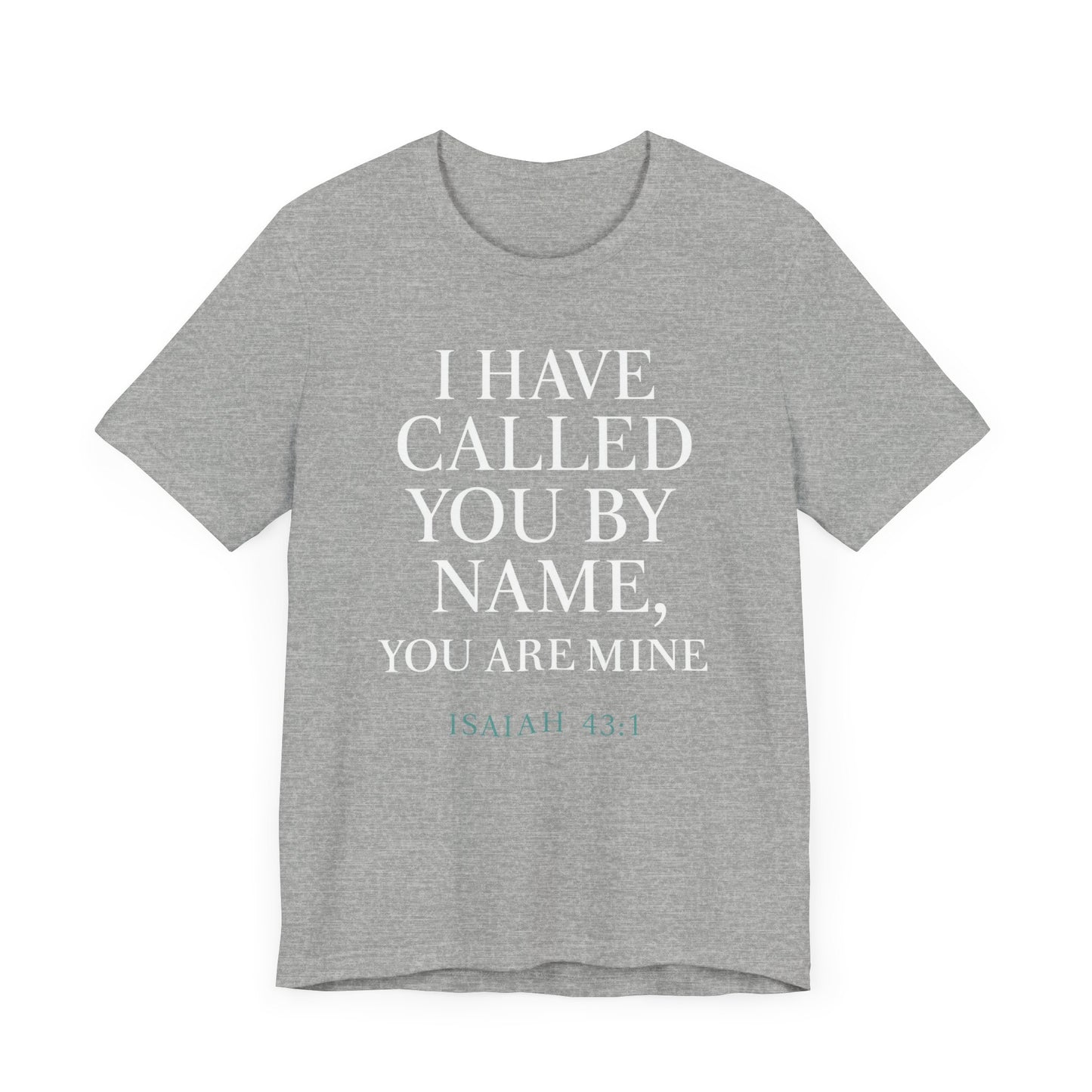 Personalized Faith Tee, Unisex Jersey Shirt, Religious Gift.