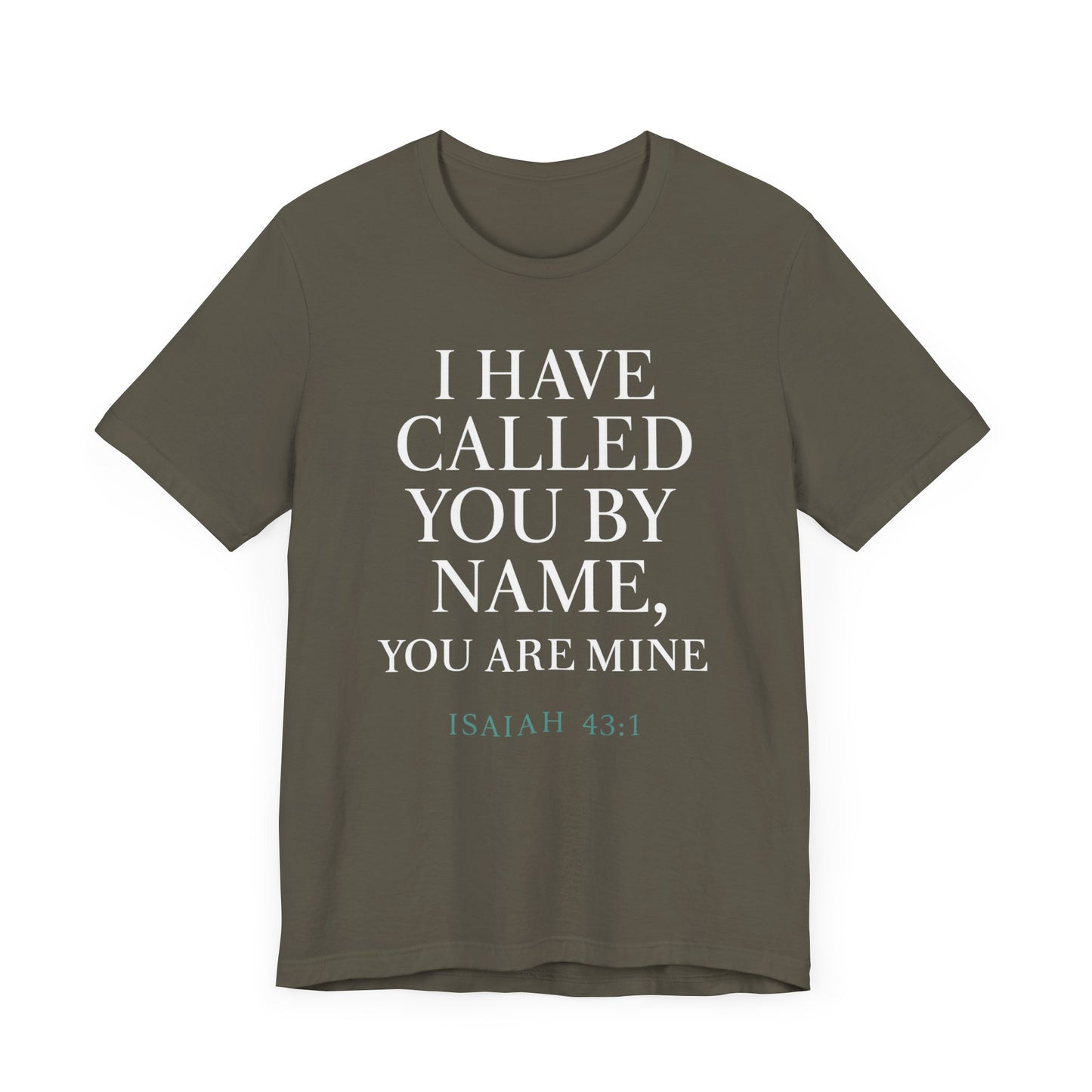 Personalized Faith Tee, Unisex Jersey Shirt, Religious Gift.