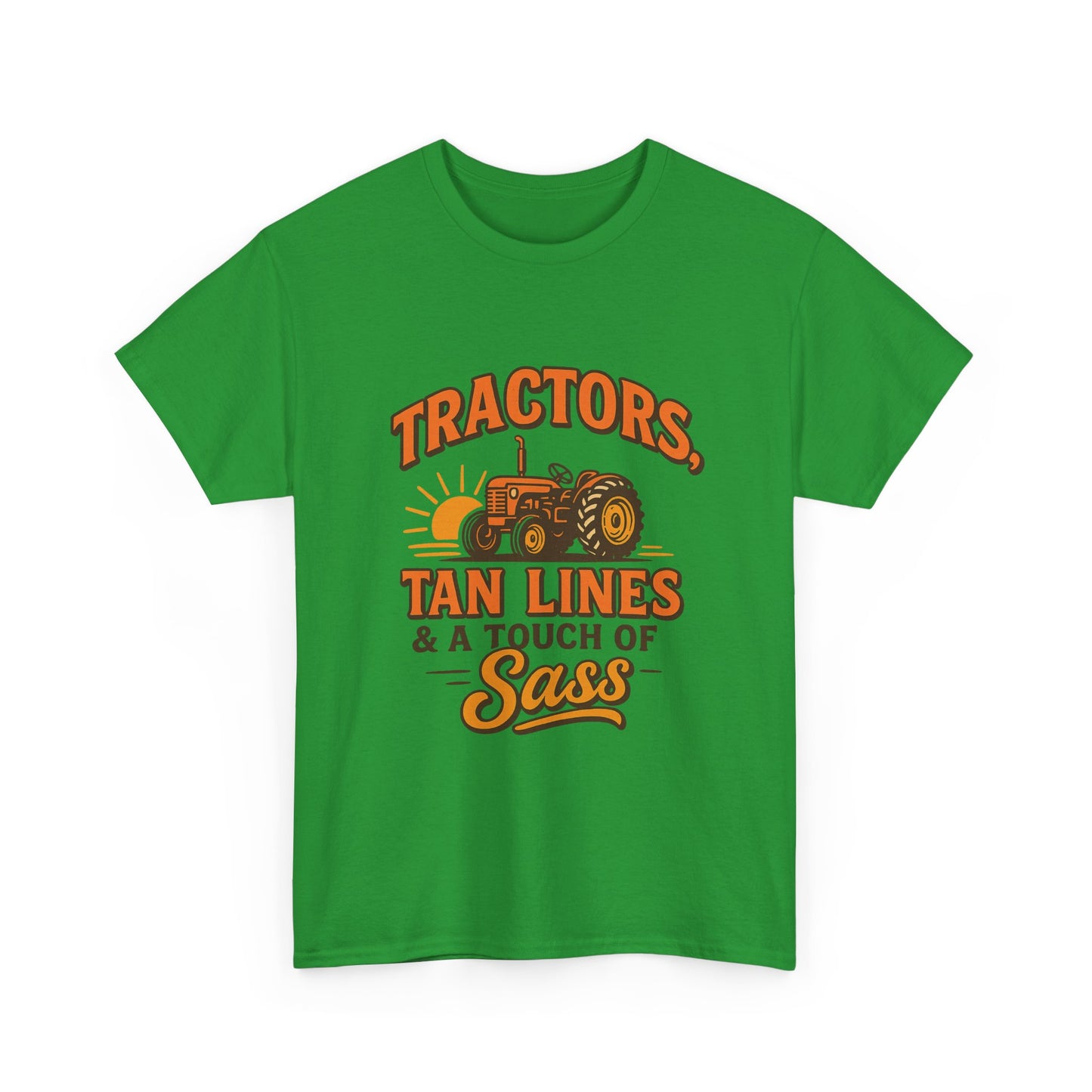 Tractor Sass Tee - Fun Farm Shirt for Country Lovers, Gift for Farmers, Summer Vibes.
