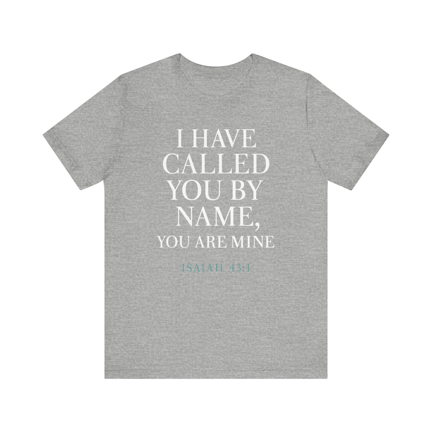 Personalized Faith Tee, Unisex Jersey Shirt, Religious Gift.