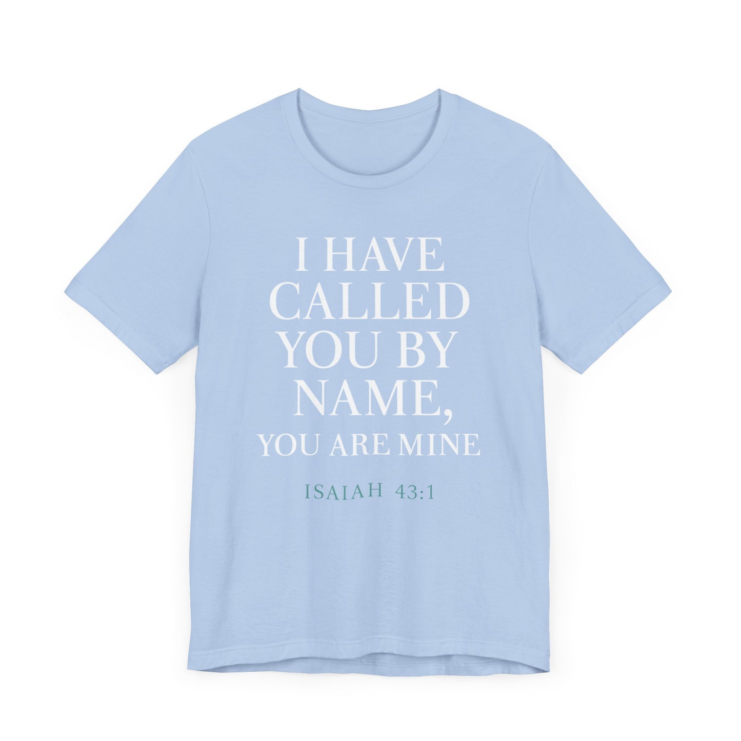 Personalized Faith Tee, Unisex Jersey Shirt, Religious Gift.