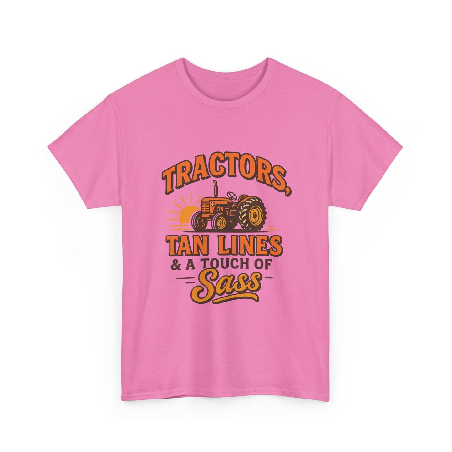 Tractor Sass Tee - Fun Farm Shirt for Country Lovers, Gift for Farmers, Summer Vibes.