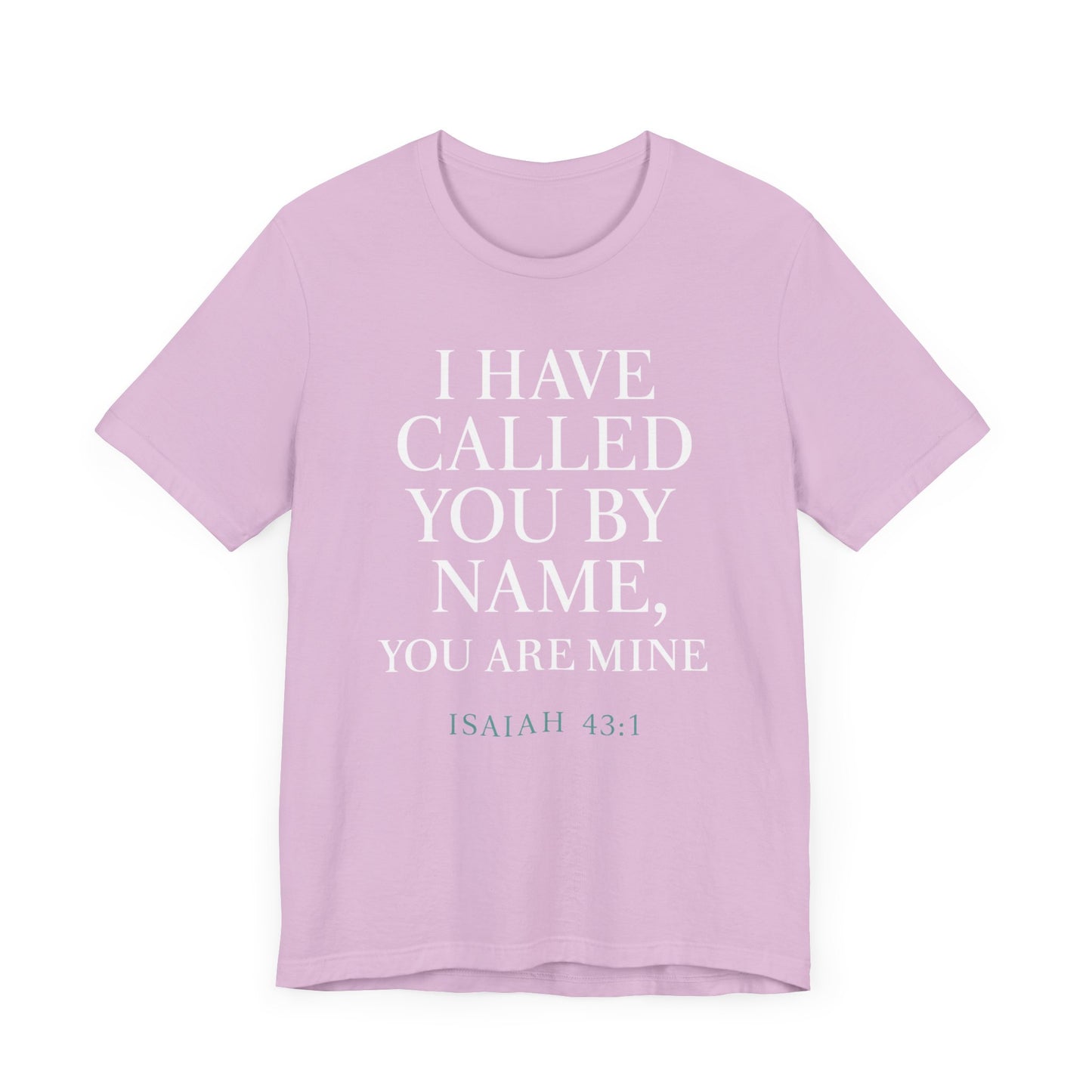 Personalized Faith Tee, Unisex Jersey Shirt, Religious Gift.