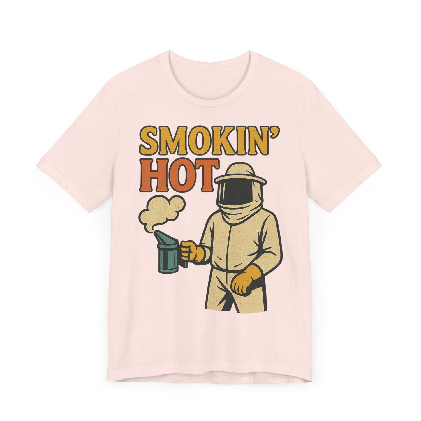 Smokin' Hot Bee Keeper Tee | Fun Graphic T-Shirt, Beekeeping Gift, Funny Summer Shirt.