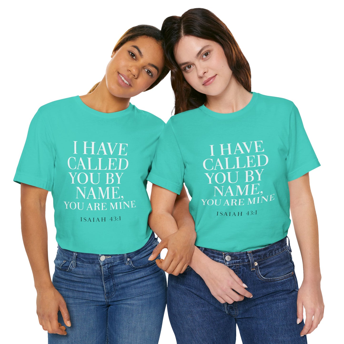 Isaiah 43:1 Unisex Jersey Tee - Comfort, Faith, Casual Wear.