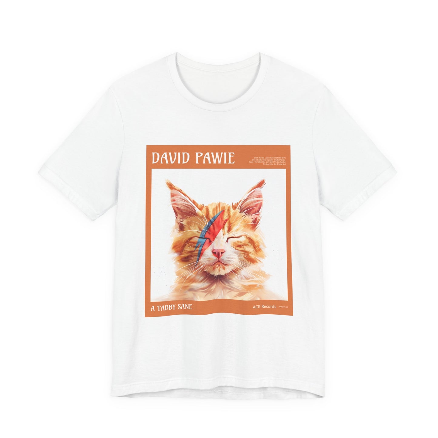 David Pawie Cat Art Tee, Funny Cat Shirt, Gift for Cat Lovers, Unique Pet Tee, Quirky Cat Lover Apparel