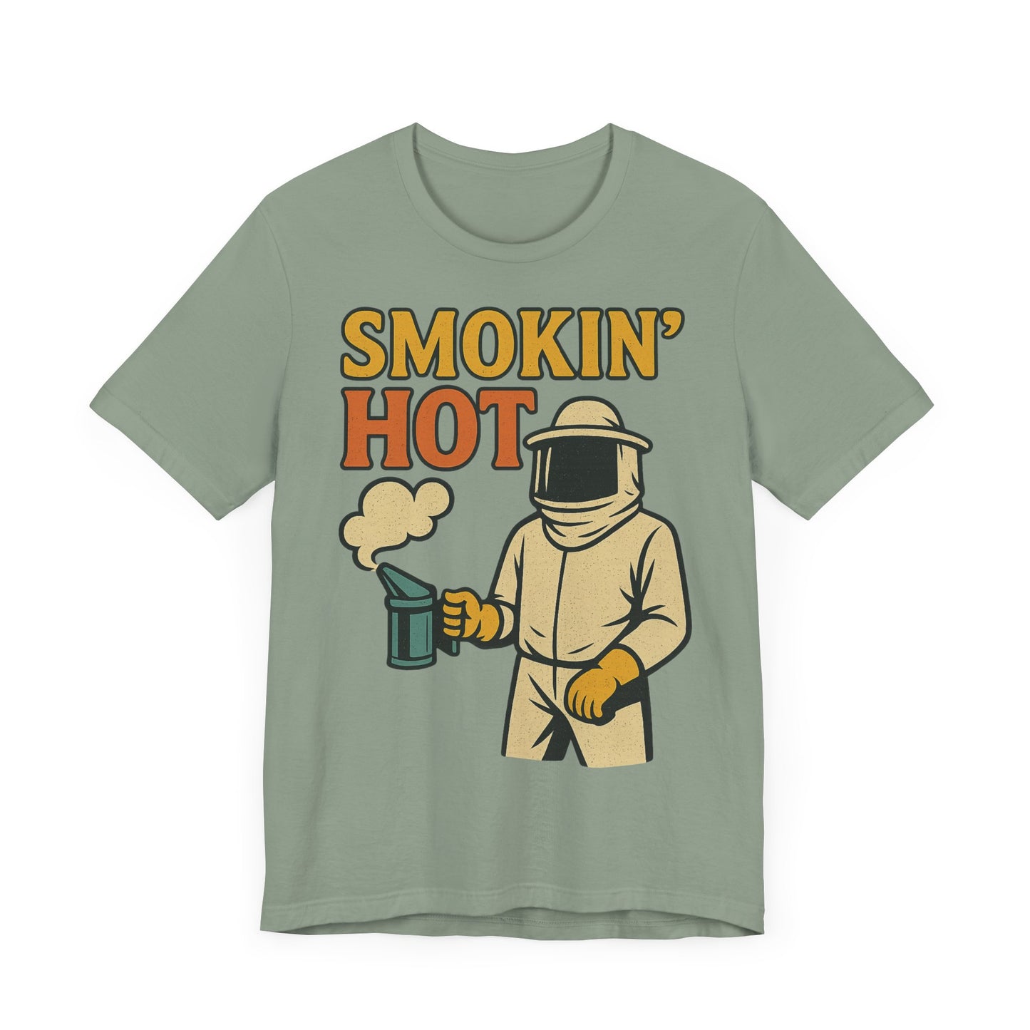 Smokin' Hot Bee Keeper Tee | Fun Graphic T-Shirt, Beekeeping Gift, Funny Summer Shirt.