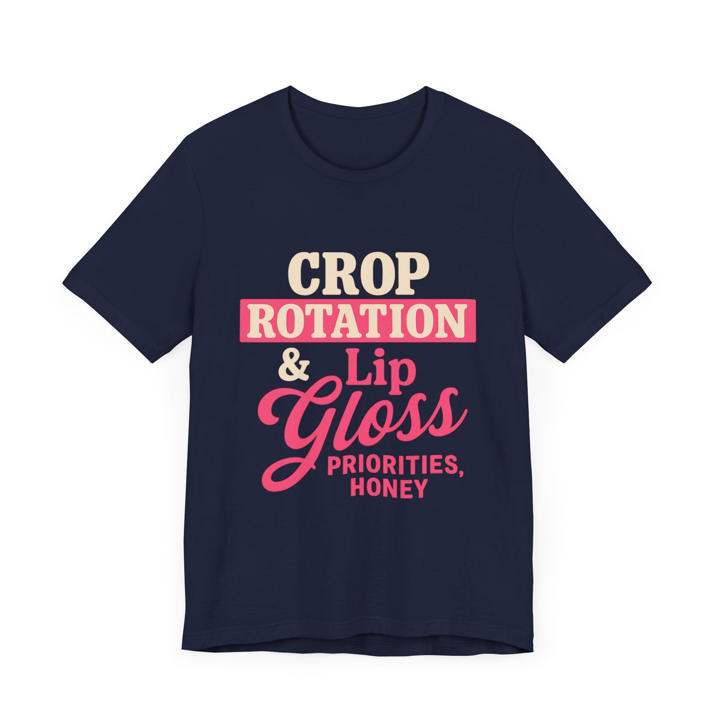 Crop Rotation & Lip Gloss Tee, Women's Farming Top.