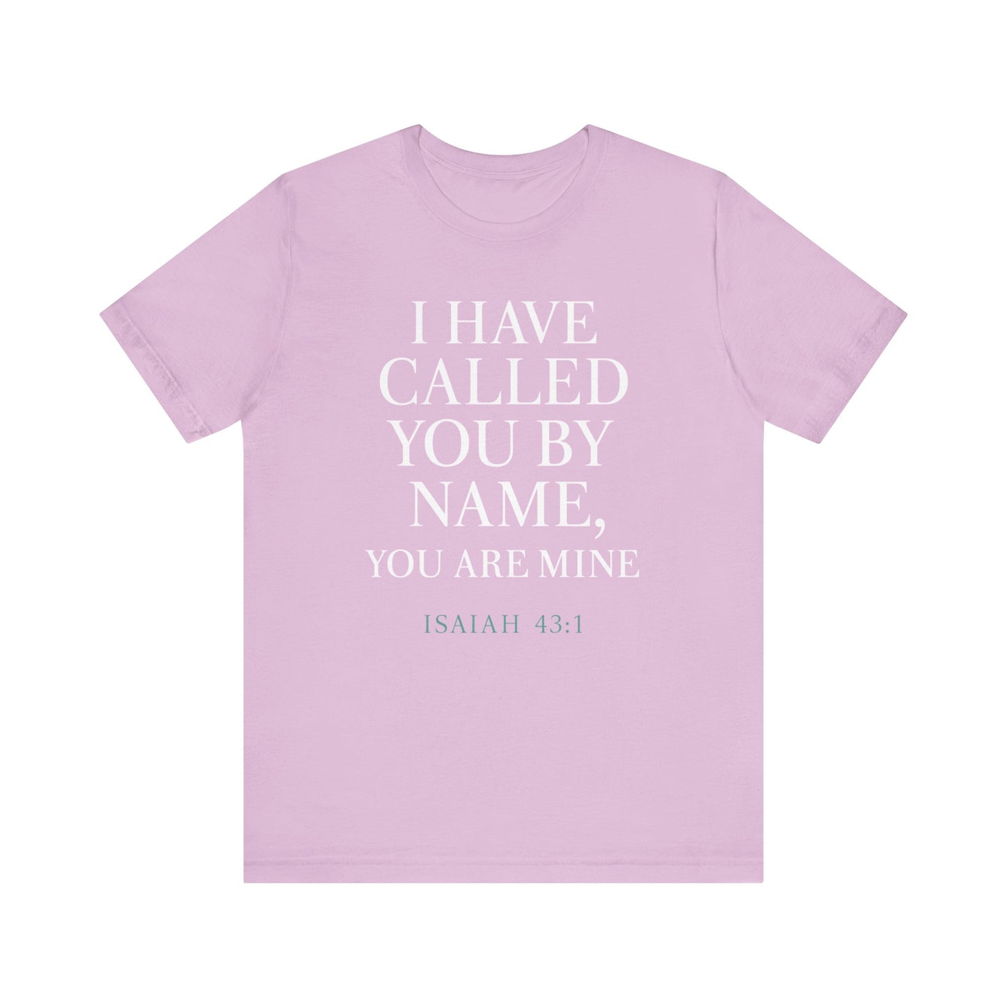Personalized Faith Tee, Unisex Jersey Shirt, Religious Gift.