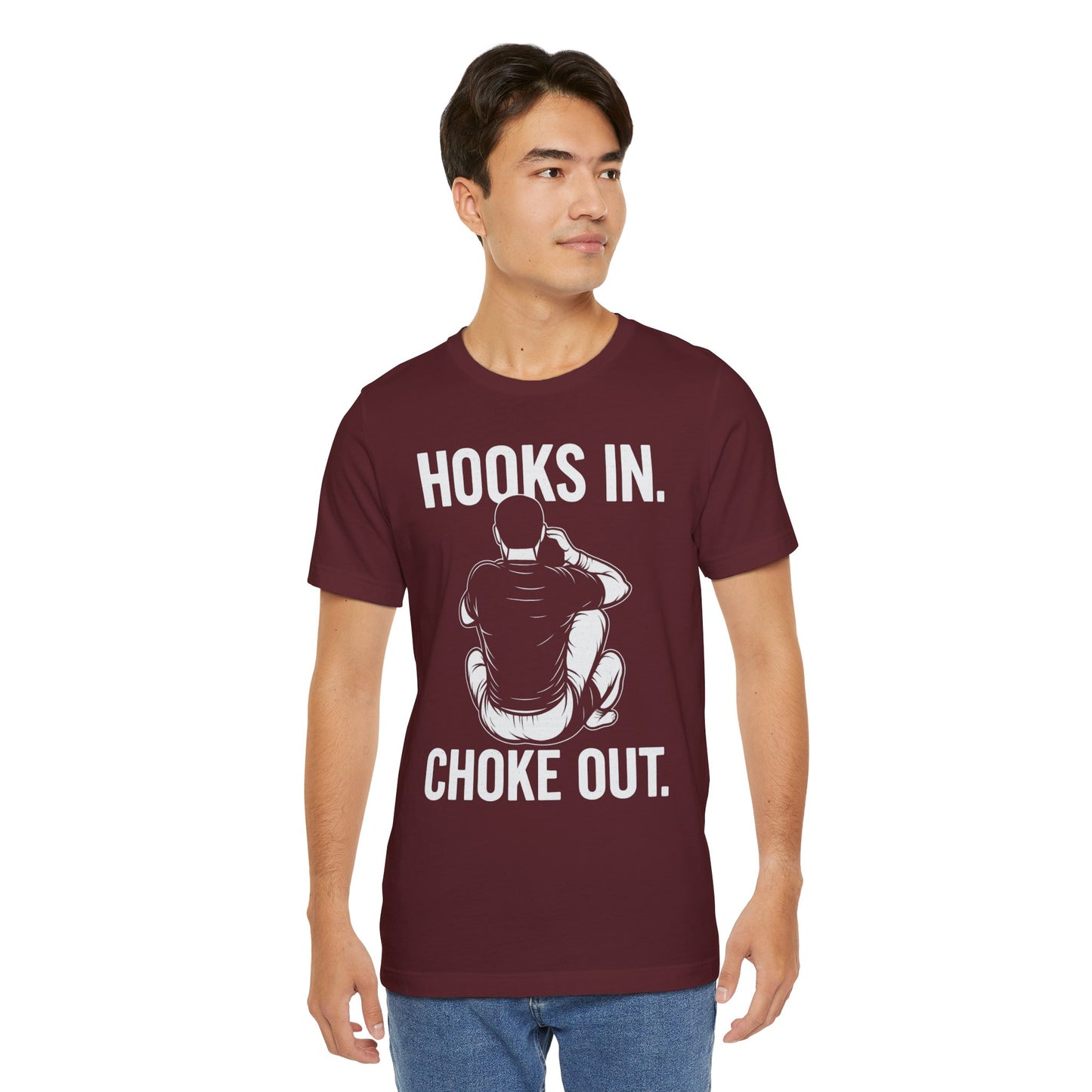 Unisex Fitness Motivational Tee, BJJ Choke, RNC.