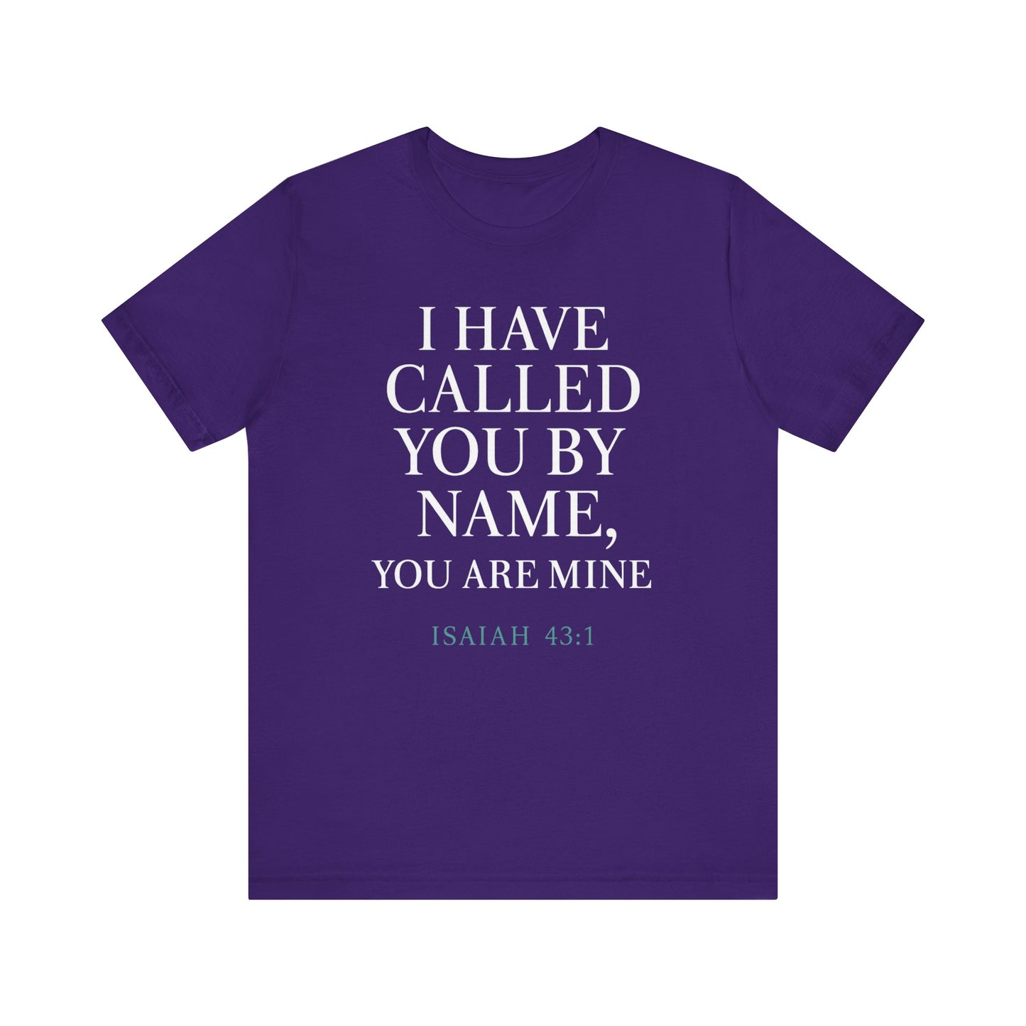 Personalized Faith Tee, Unisex Jersey Shirt, Religious Gift.